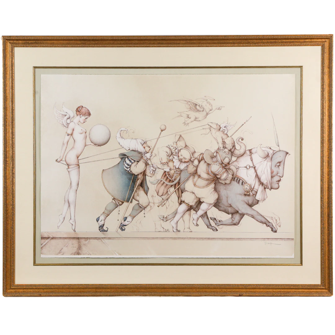 Michael Parkes. "Returning the Sphere," lithograph
