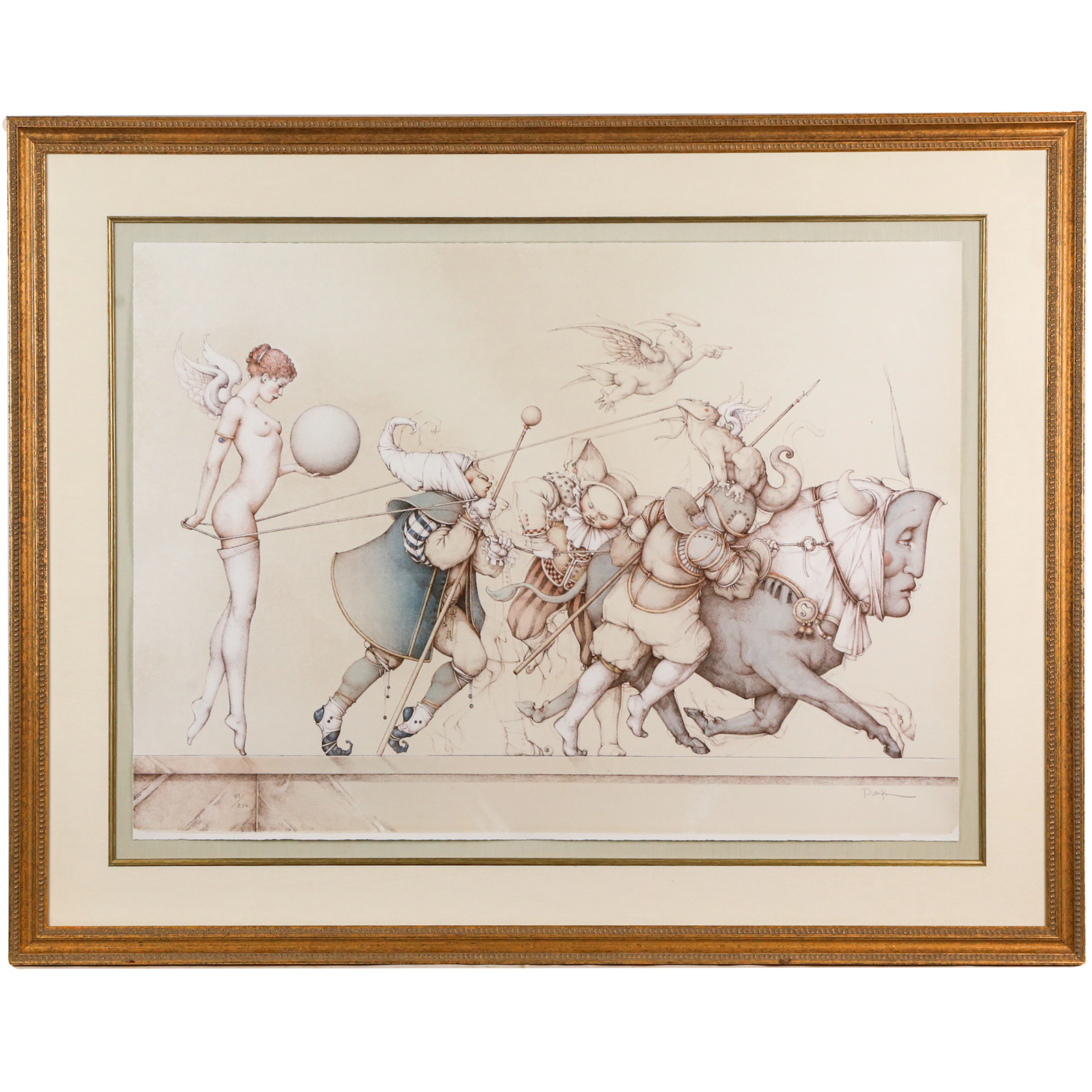 Michael Parkes. "Returning the Sphere," lithograph