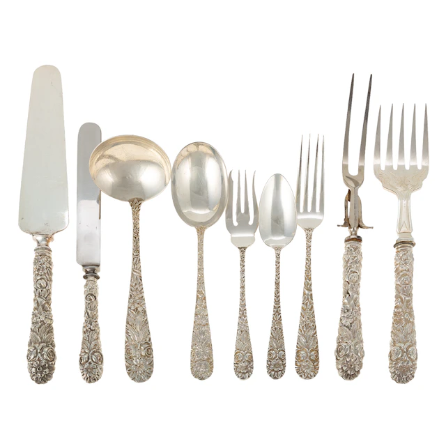 Schofield Sterling "Baltimore Rose" Flatware Service