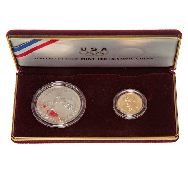 1988 Set Seoul Olympiad, Two-Coin Proof with Gold