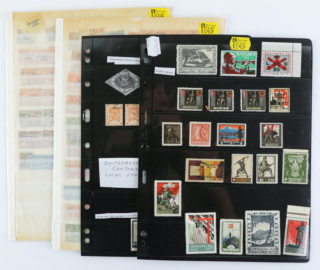 Switzerland: Military Stamps & Revenues