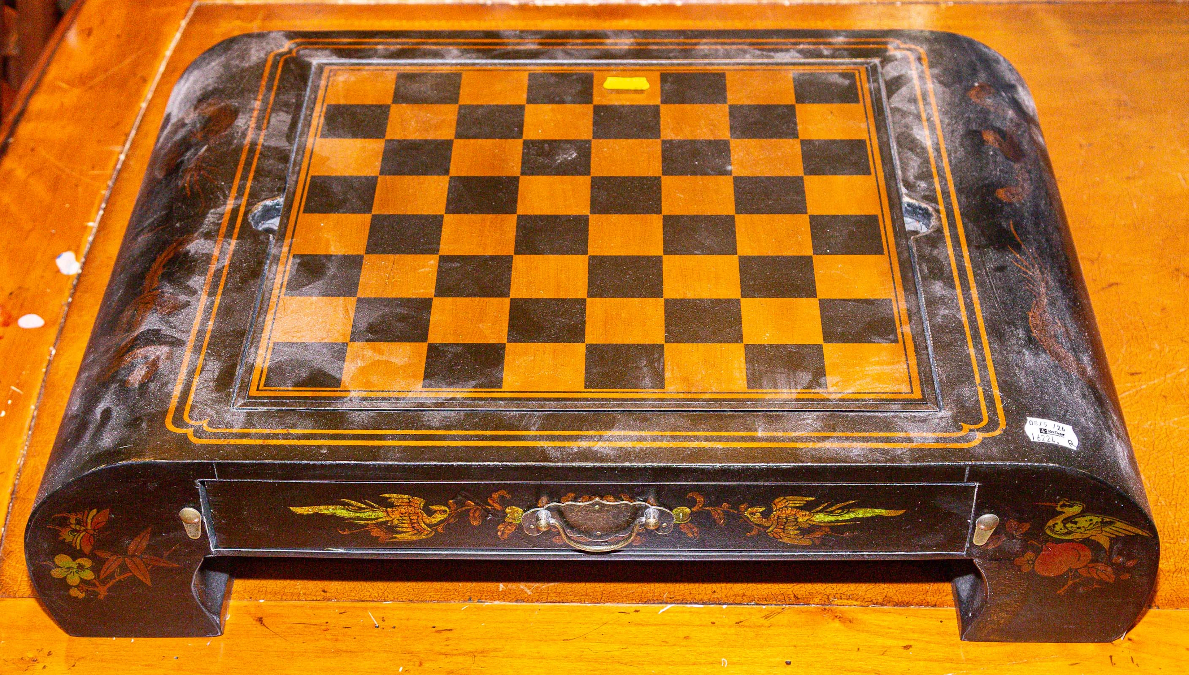 A Chinese Chess Set & Case