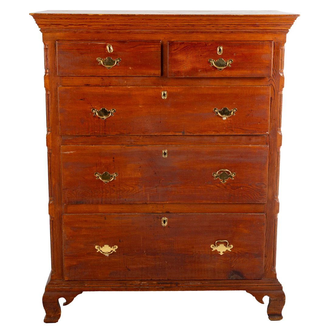 Federal Vernacular Pine Chest of Drawers