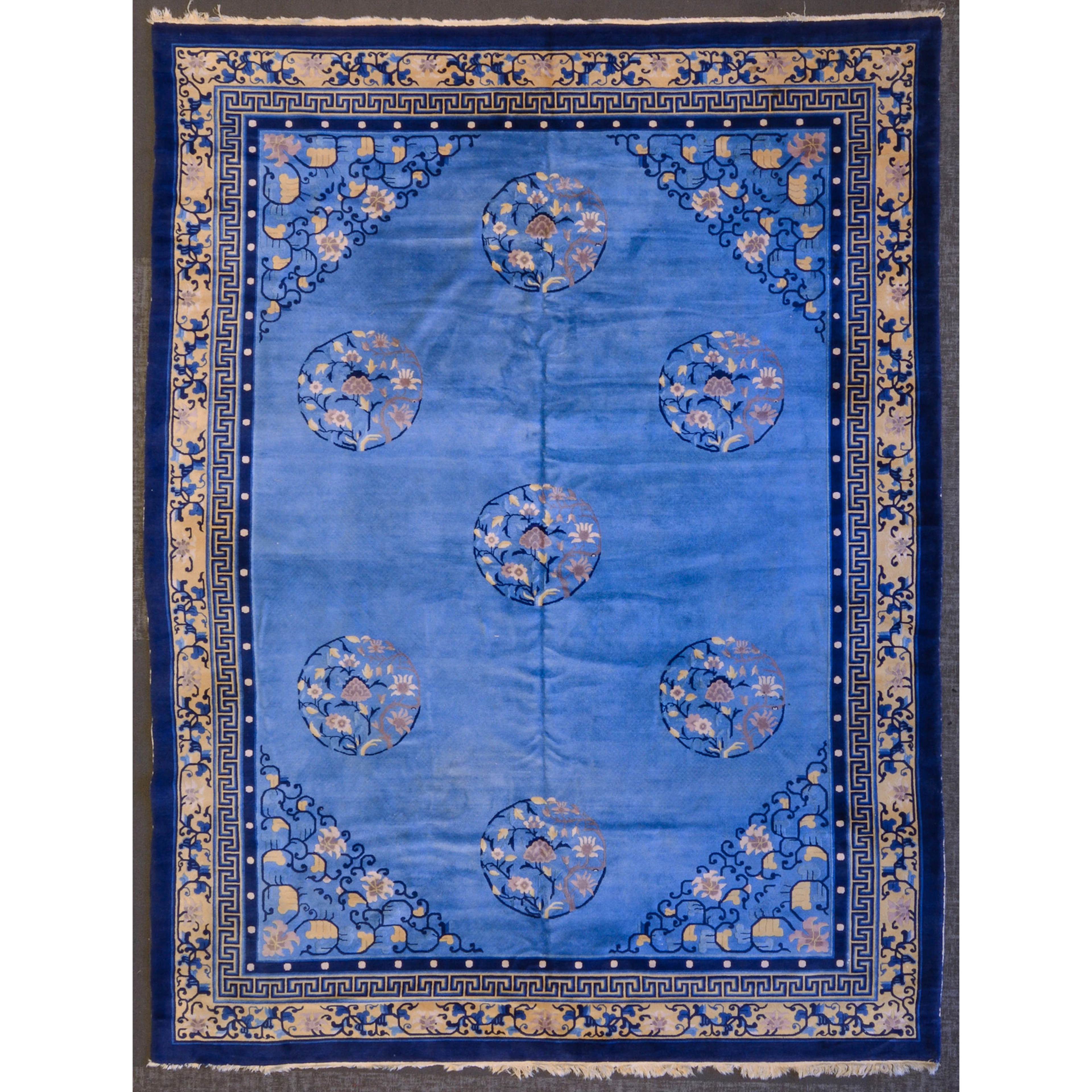 Semi-Antique Peking Rug, China, 9.3 x 12.2