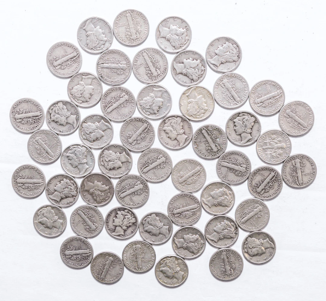 50 Silver Dimes