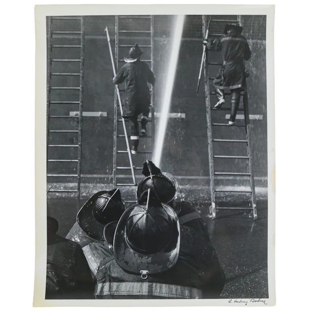 A. Aubrey Bodine. "Firemen at Work," photograph
