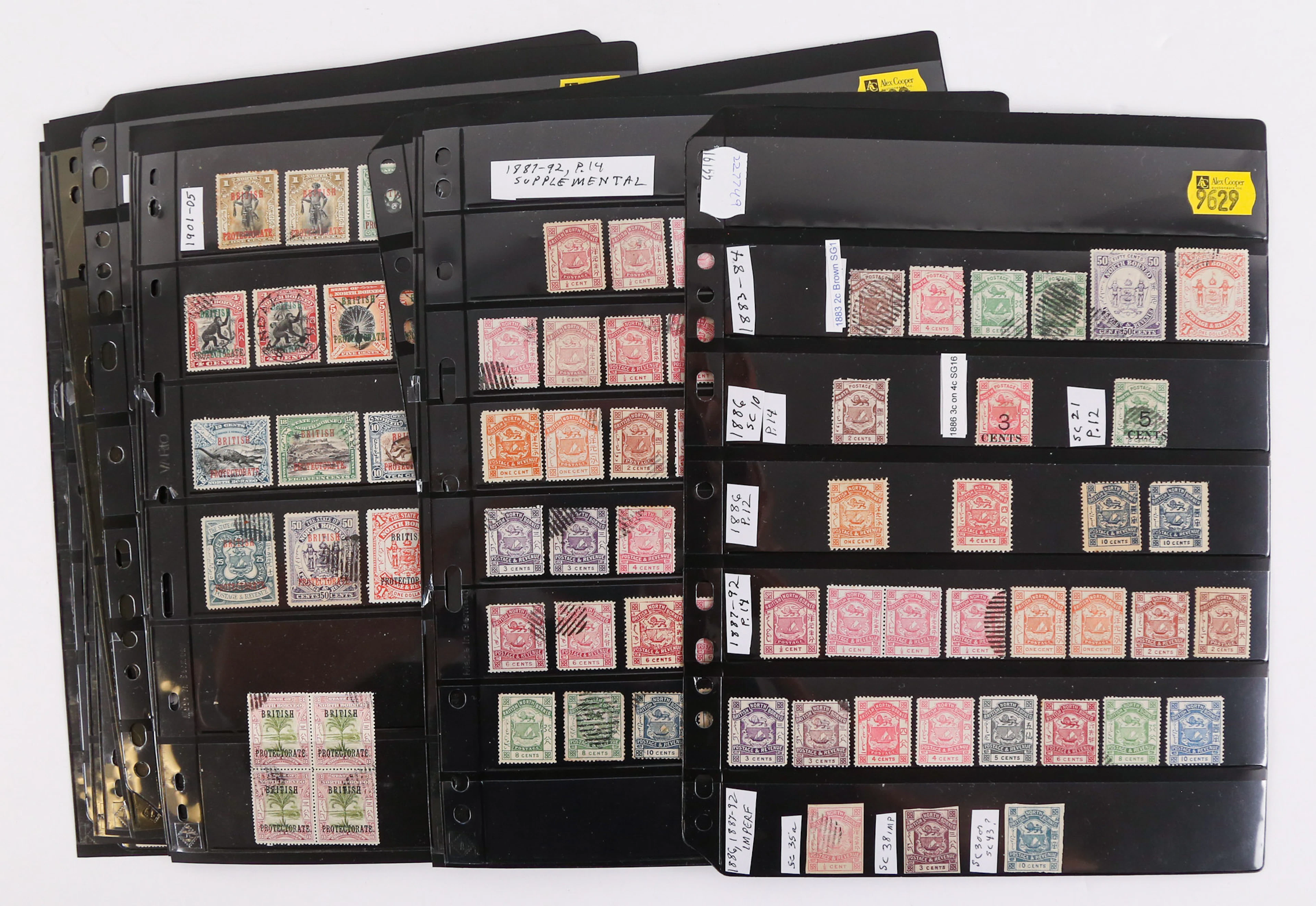 North Borneo: Postage Stamps, 1883-1952