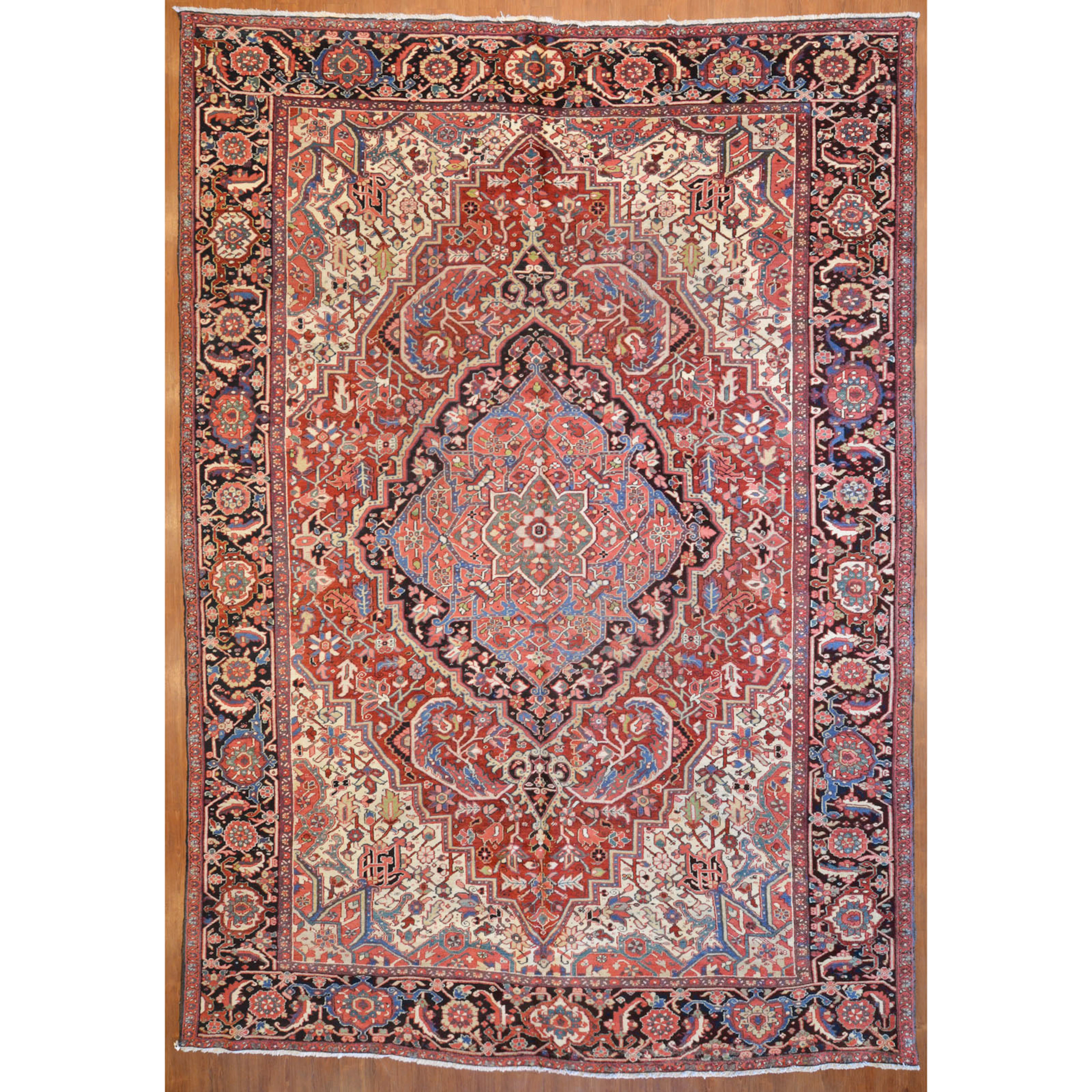 Heriz Carpet, Persia, 9.6 x 13.5