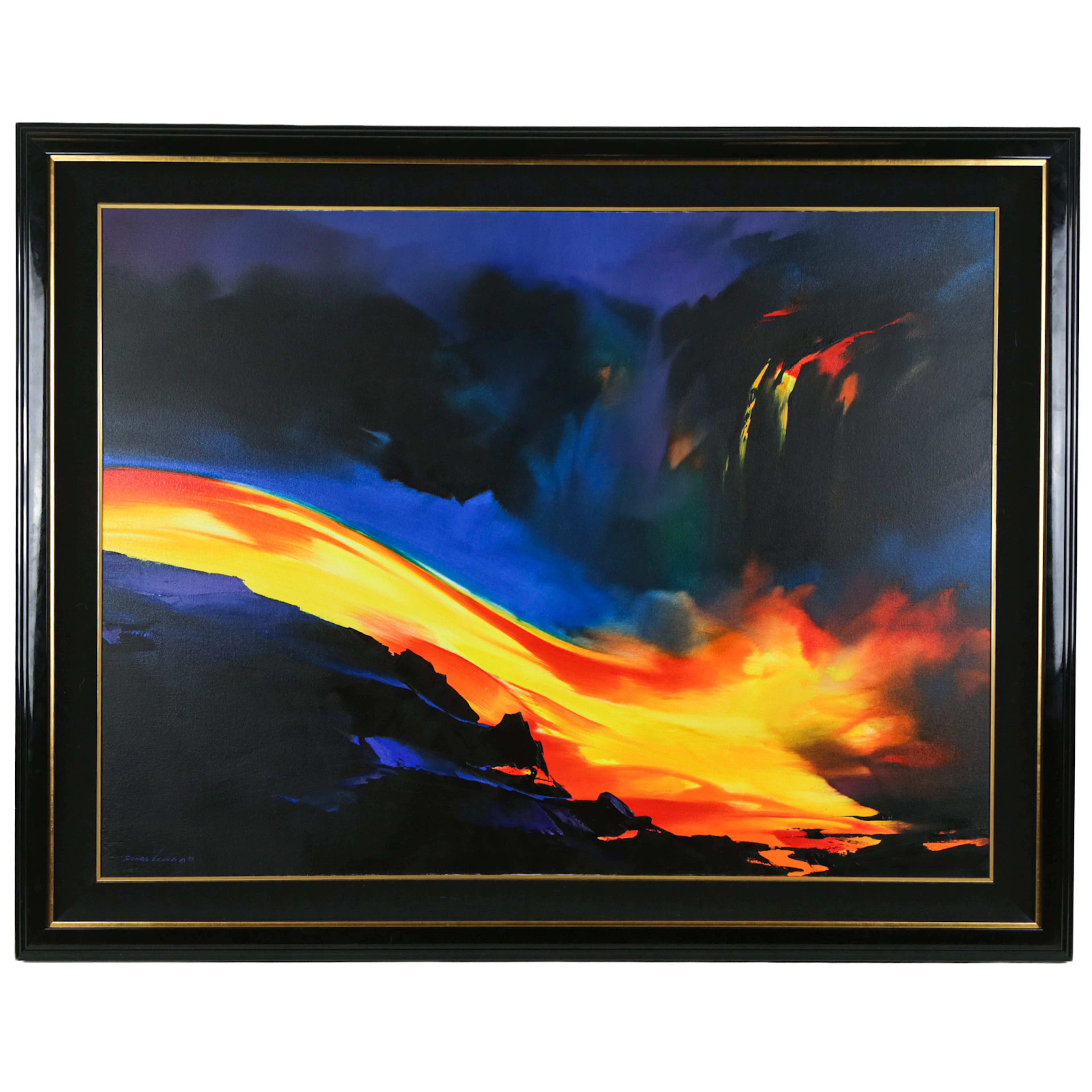 Thomas Leung. "Fire Surf," oil