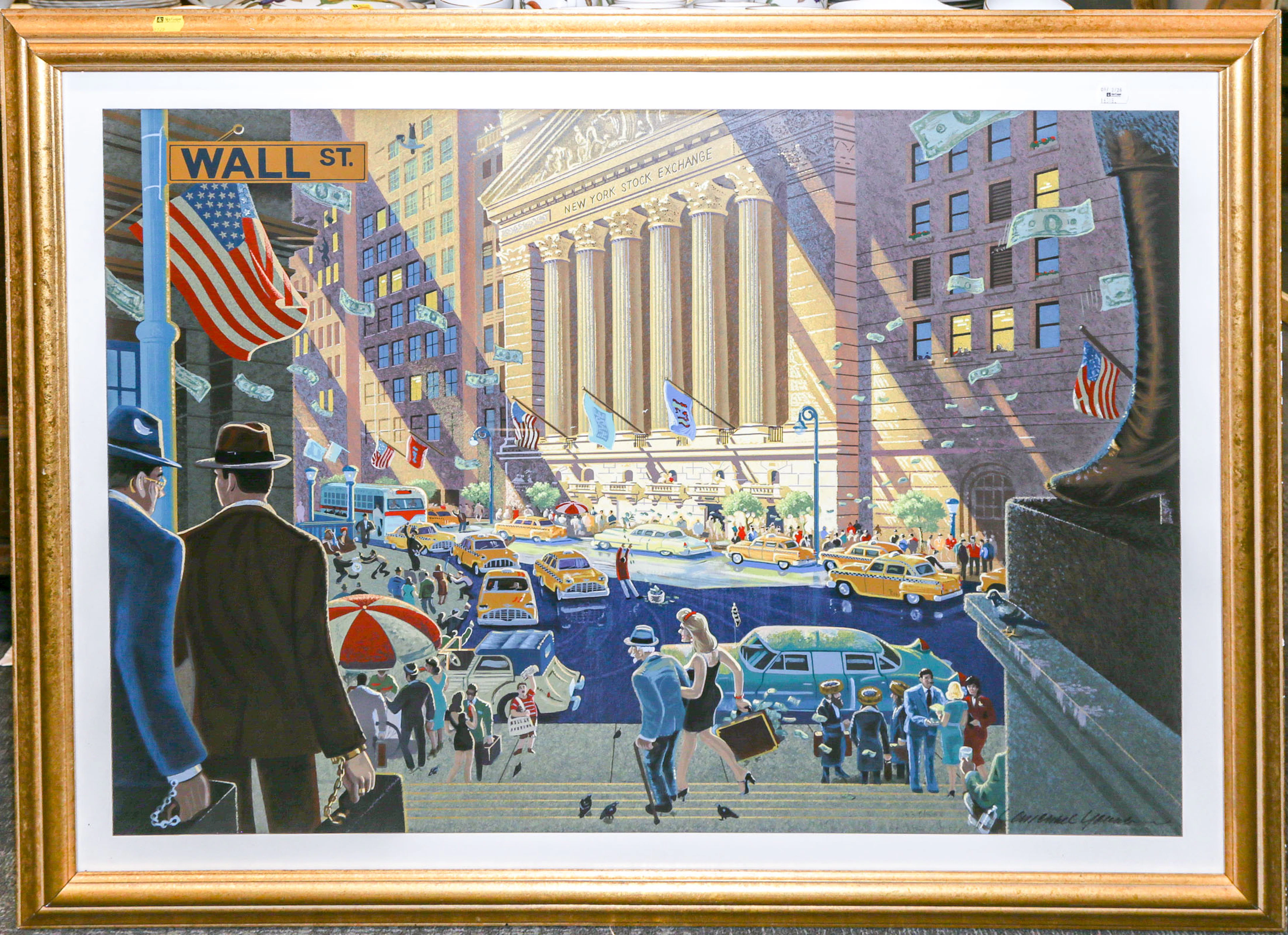 Michael Young. "All in a Day on Wall Street" Print