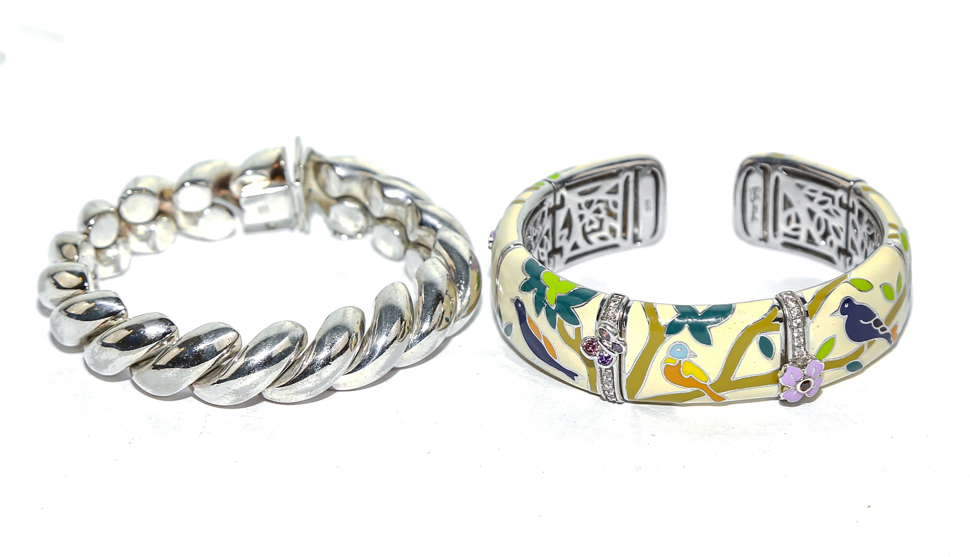 Two Classic Sterling Silver Bracelets
