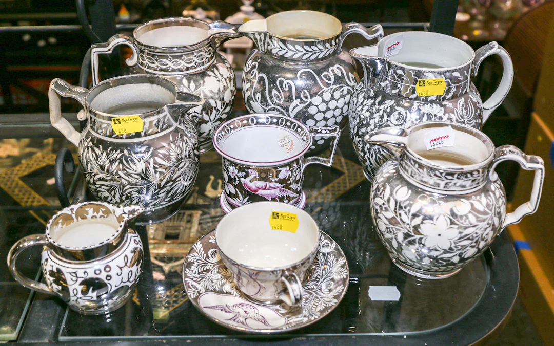 A Selection of English Silver Lustre China