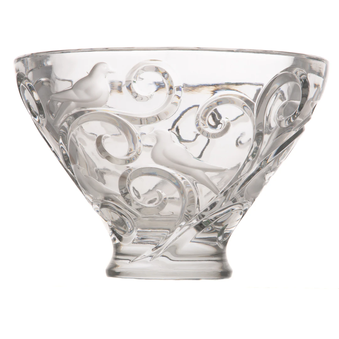 A Lalique "Verone" Crystal Centerbowl
