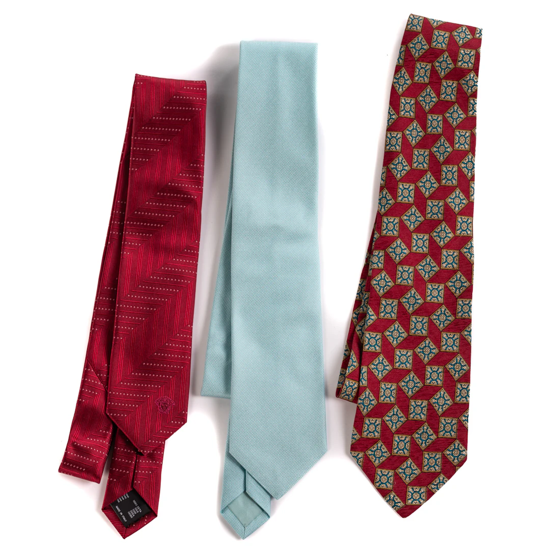Three Designer Silk Neckties