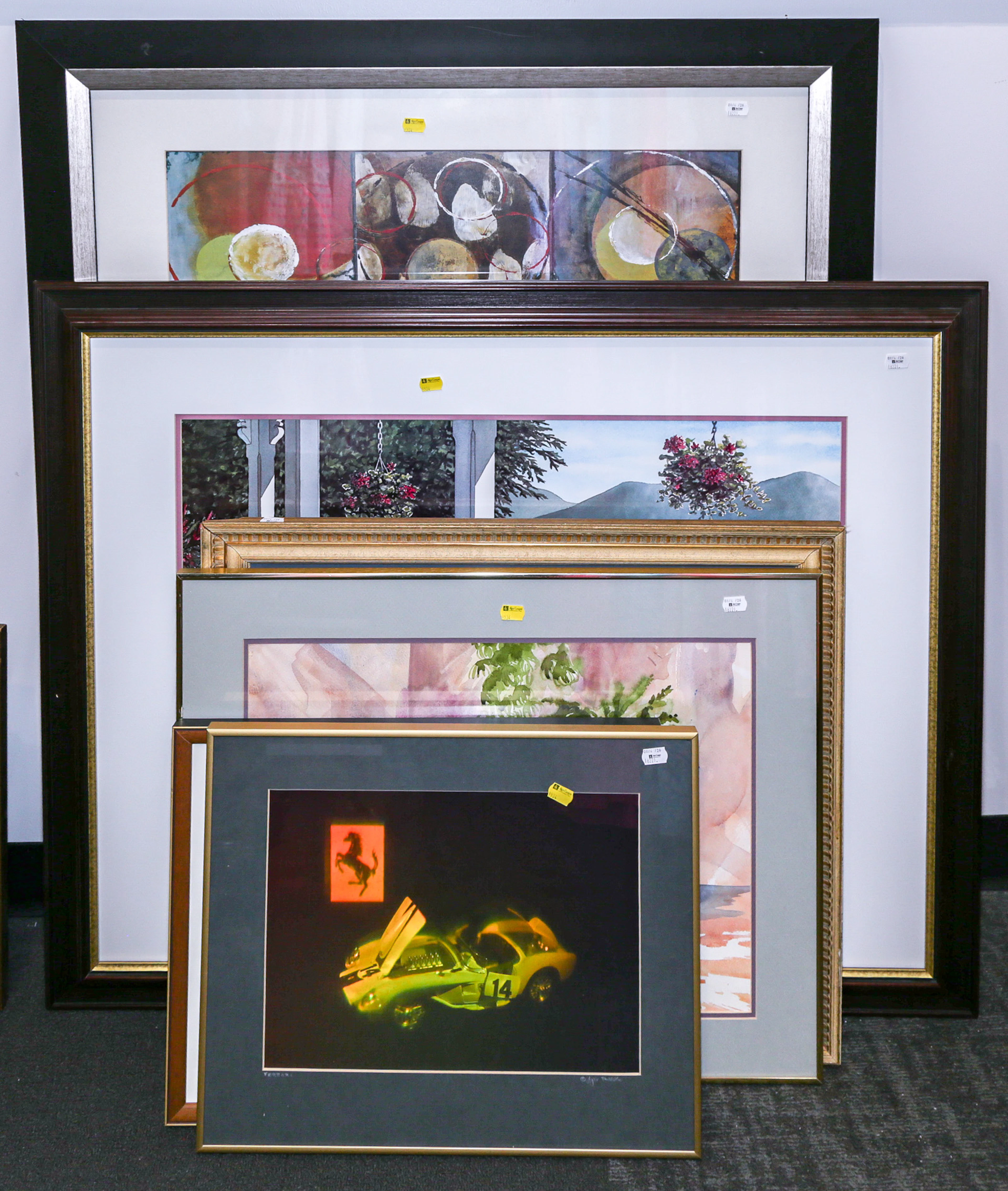 Six Decorative Framed Artworks