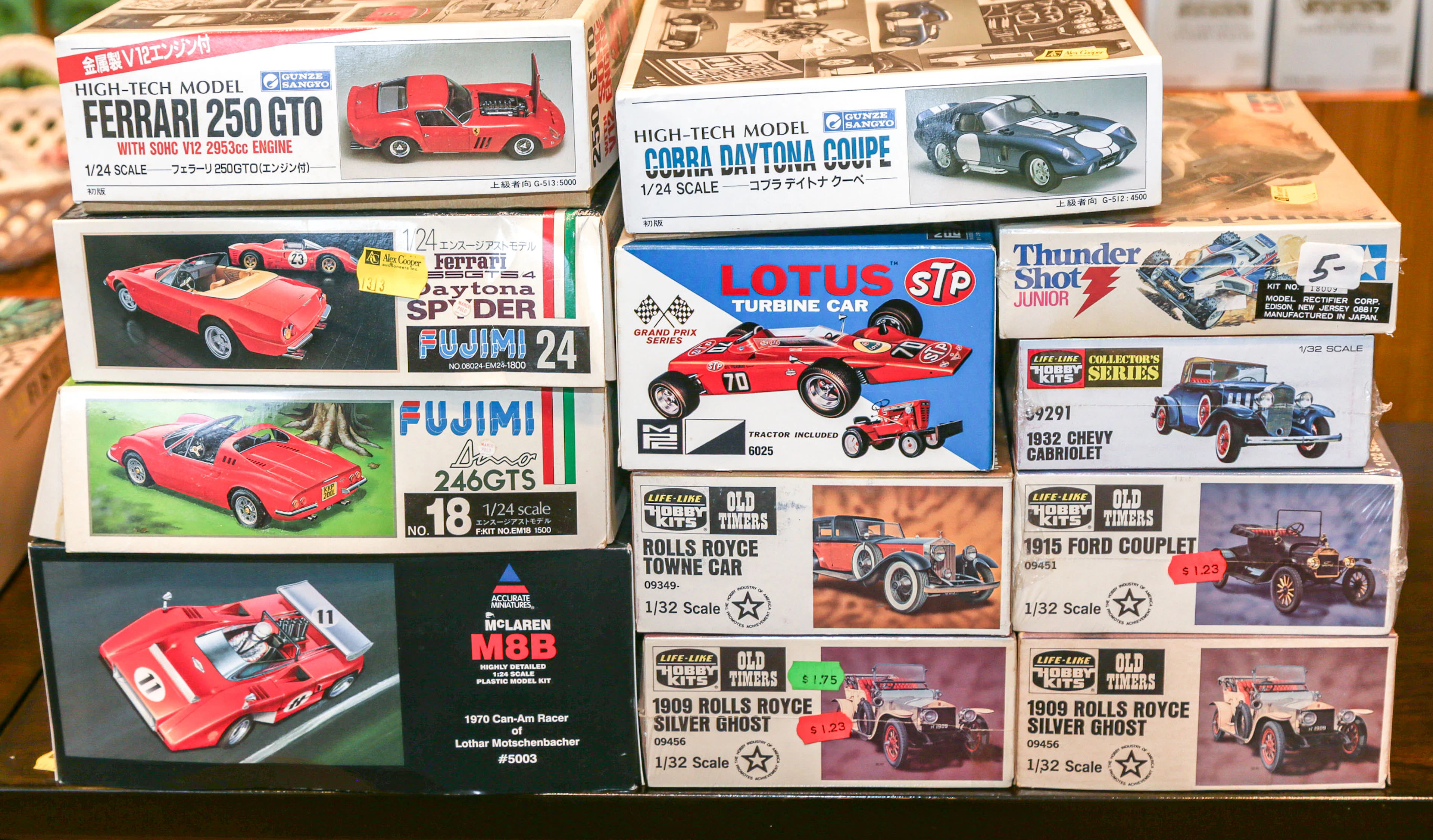 Twelve Car Model Kits