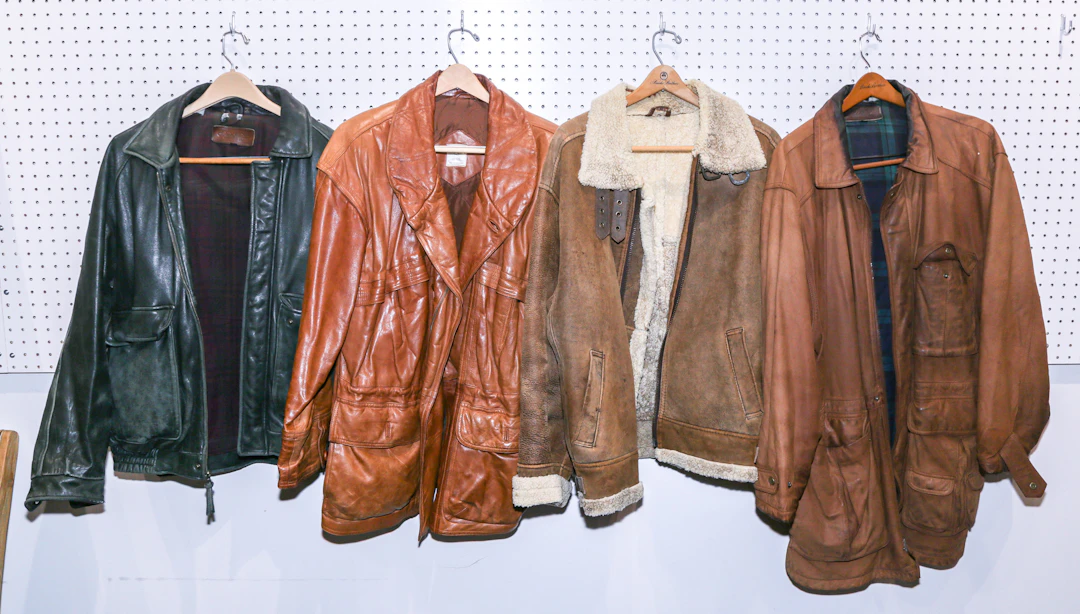 Four Gentlemen's Leather Coats