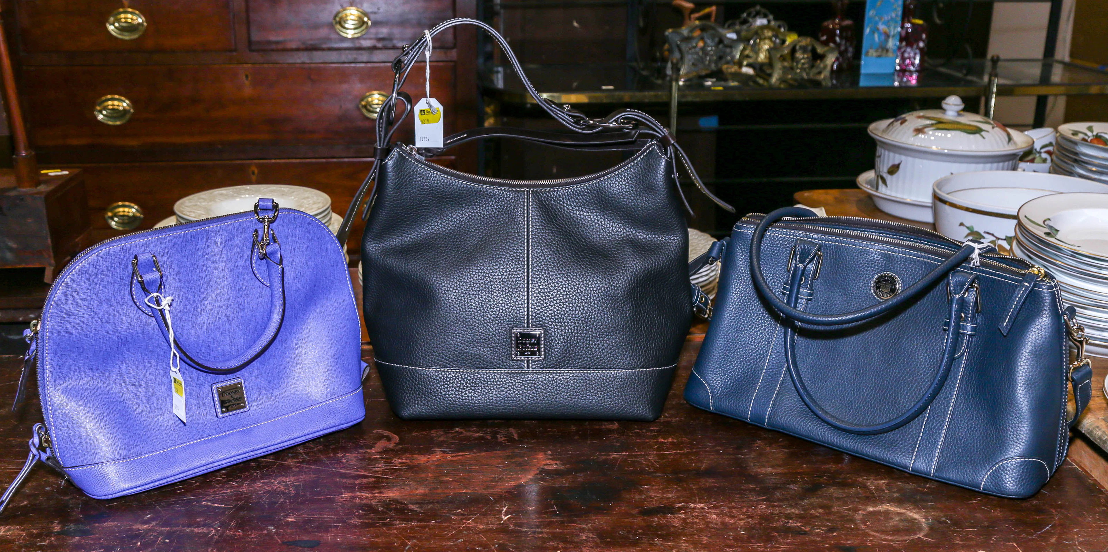 Three Dooney & Bourke Handbags