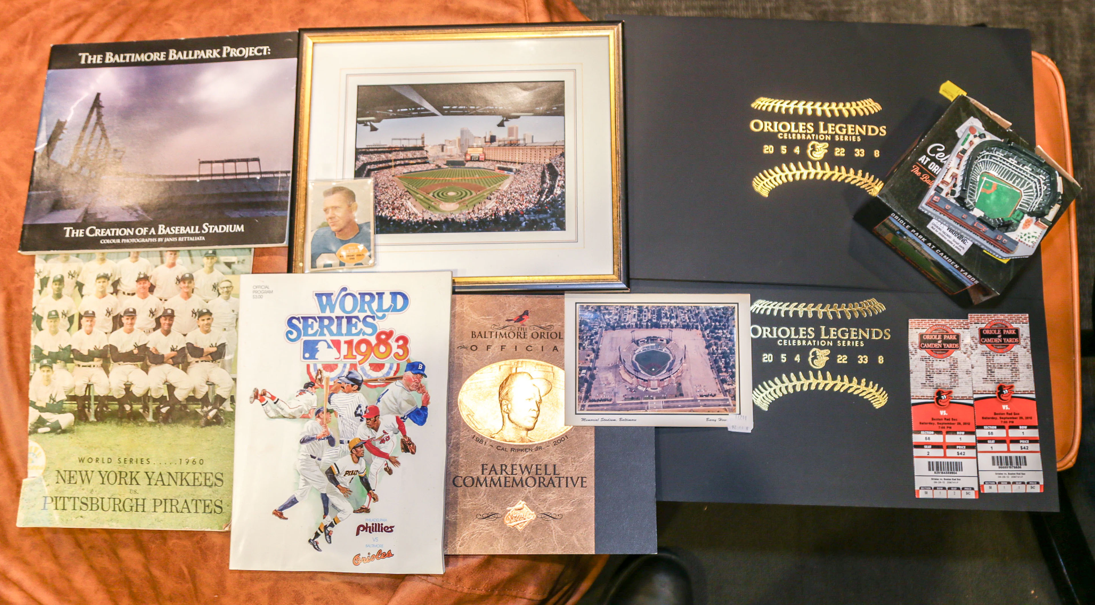 A Selection of Baseball Memorabilia