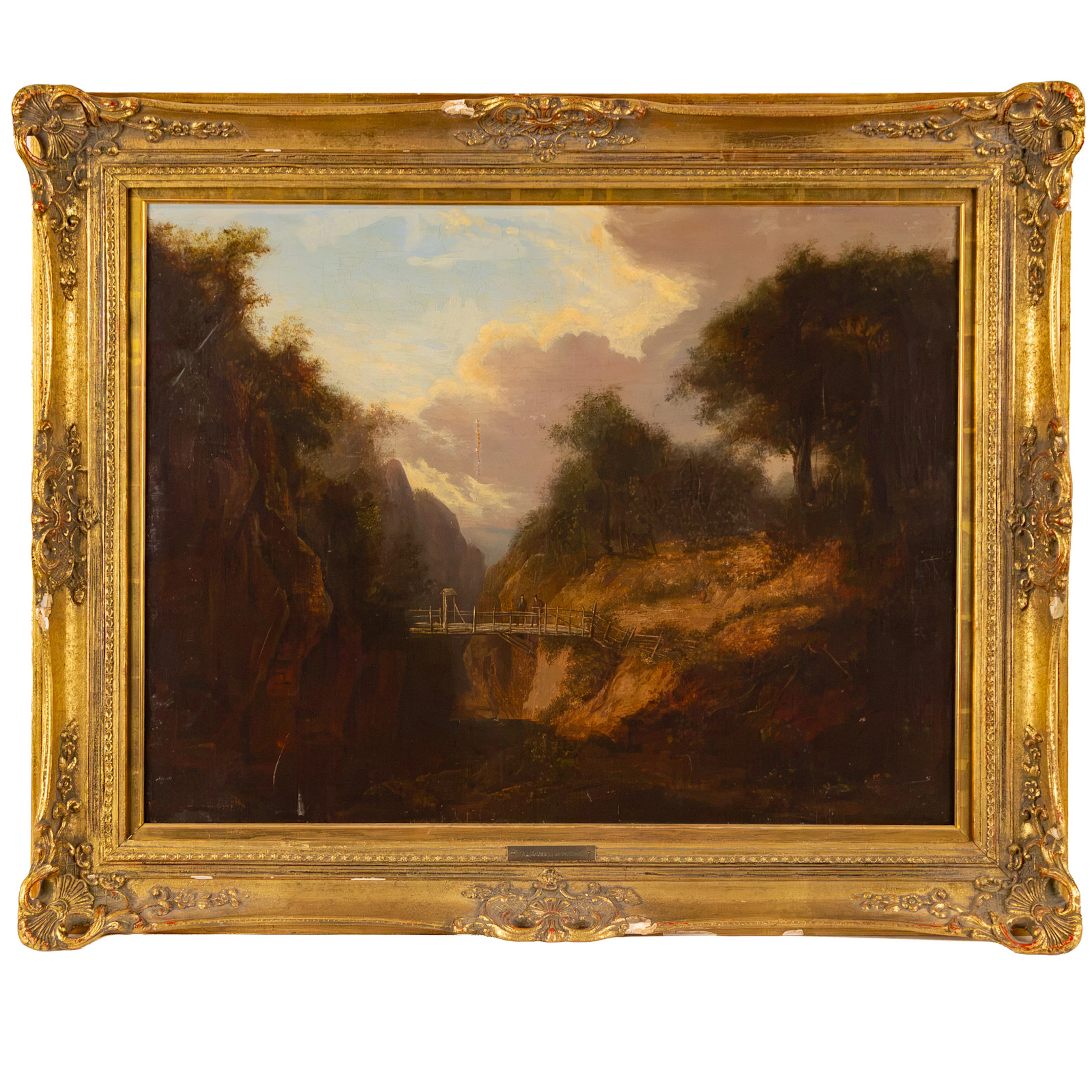 Alexander Nasmyth. Bridge in a Landscape, oil