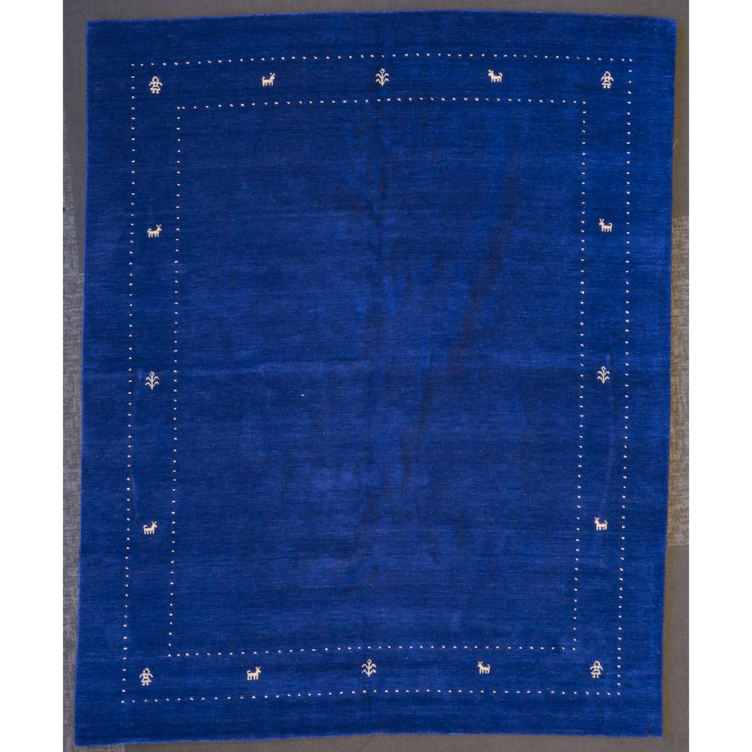 Indo Gabbeh Rug, India, 8 x 10