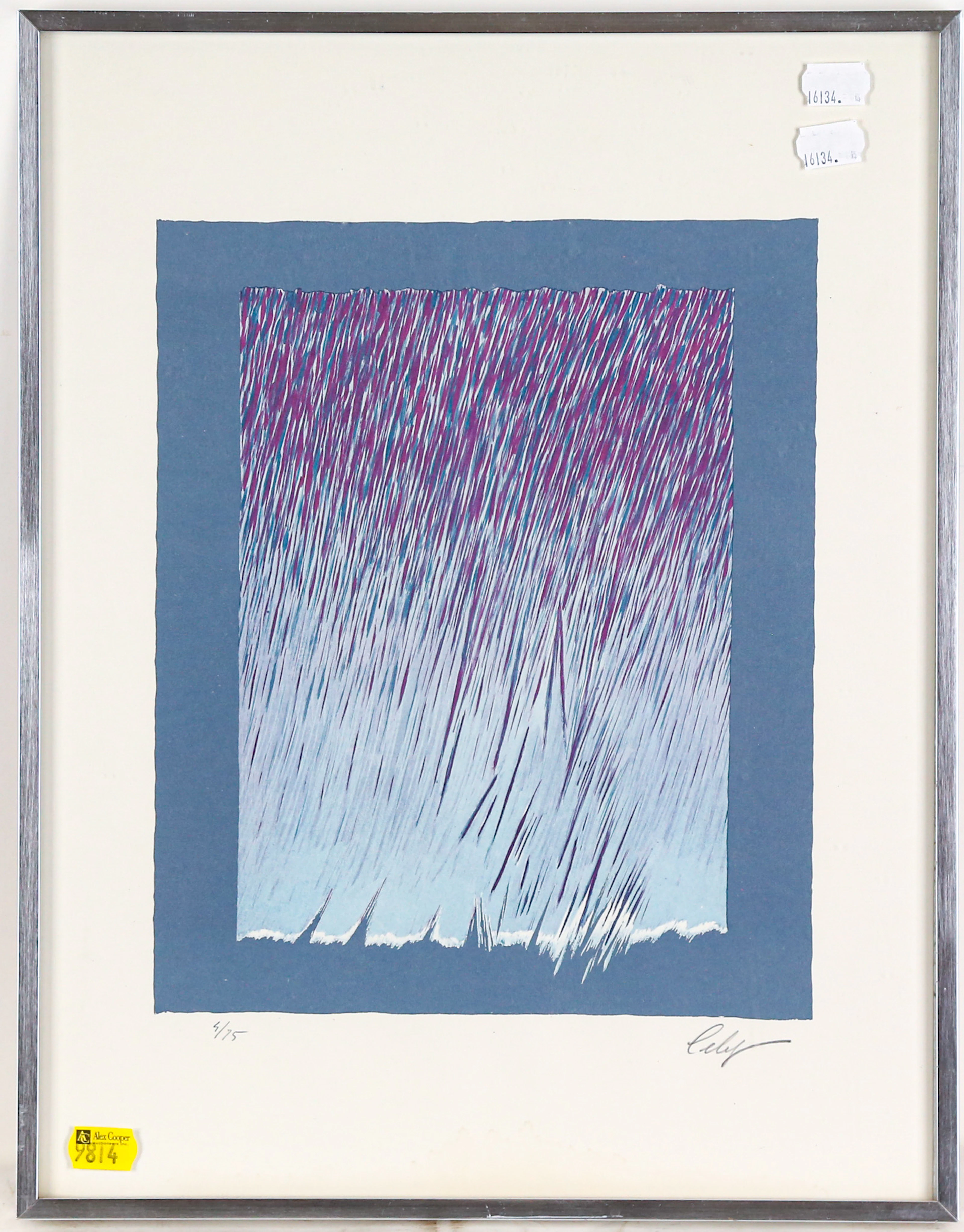 Perez Cellis. "Paisaje de la Imaginacion," lithograph