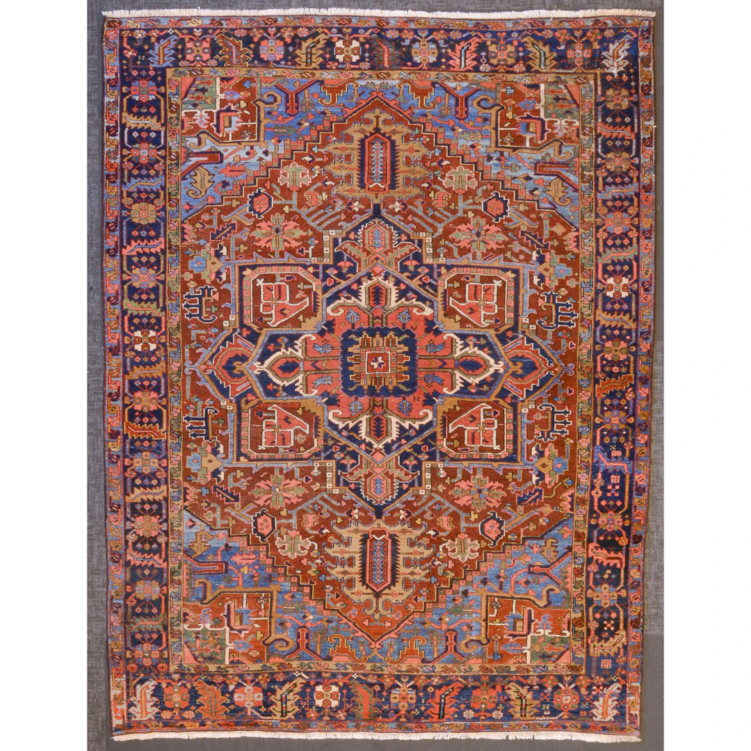 Antique Heriz Rug, Persia, 8.4 x 10.10