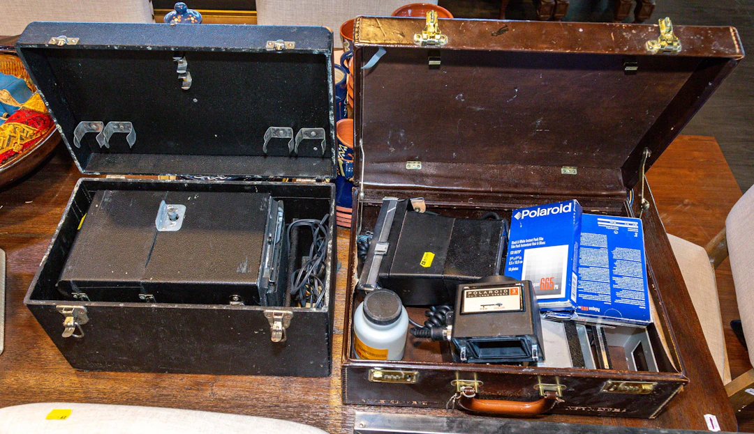 A Polaroid Studio Camera & Accessories