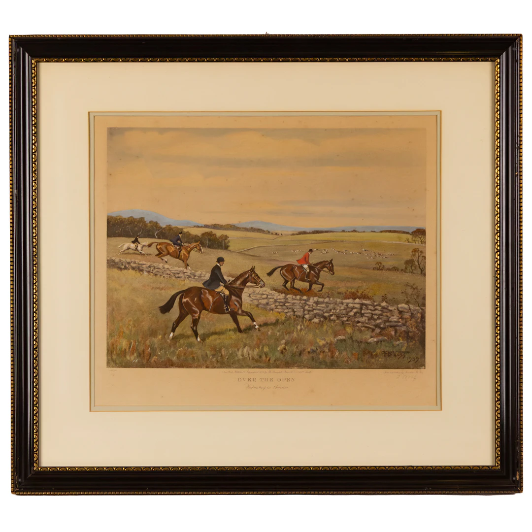 Frank Brook Voss. "Over the Open," color aquatint