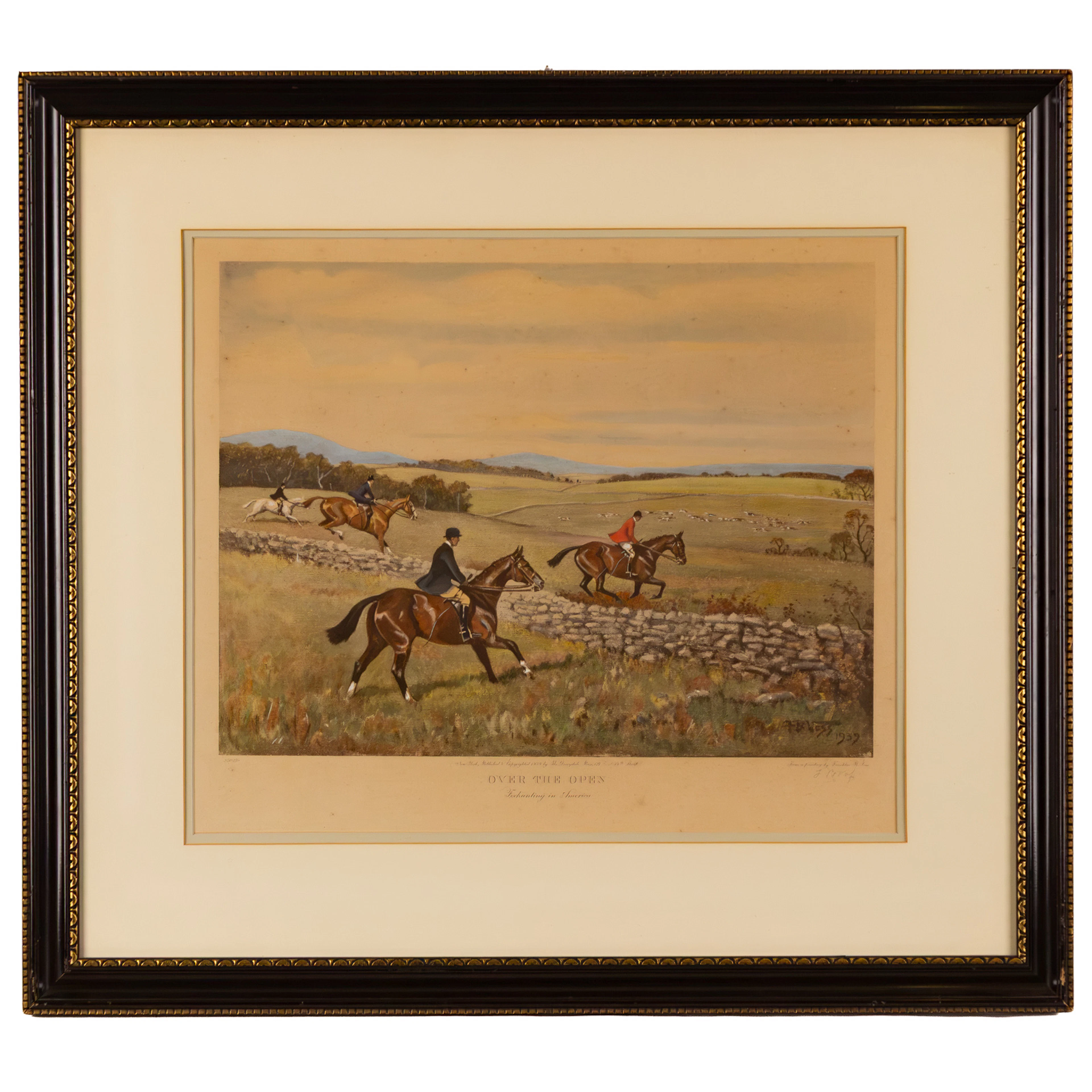 Frank Brook Voss. "Over the Open," color aquatint