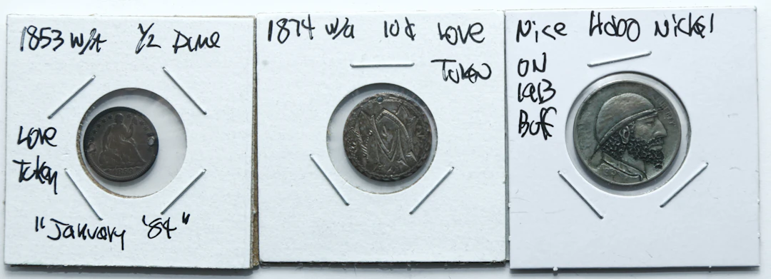 Two Love Tokens & a Hobo Nickel