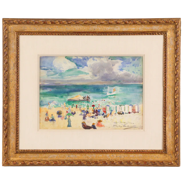 Richard Hayley Lever. "St. Ives," watercolor