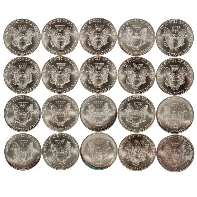 Mixed Date Roll of Silver Eagles