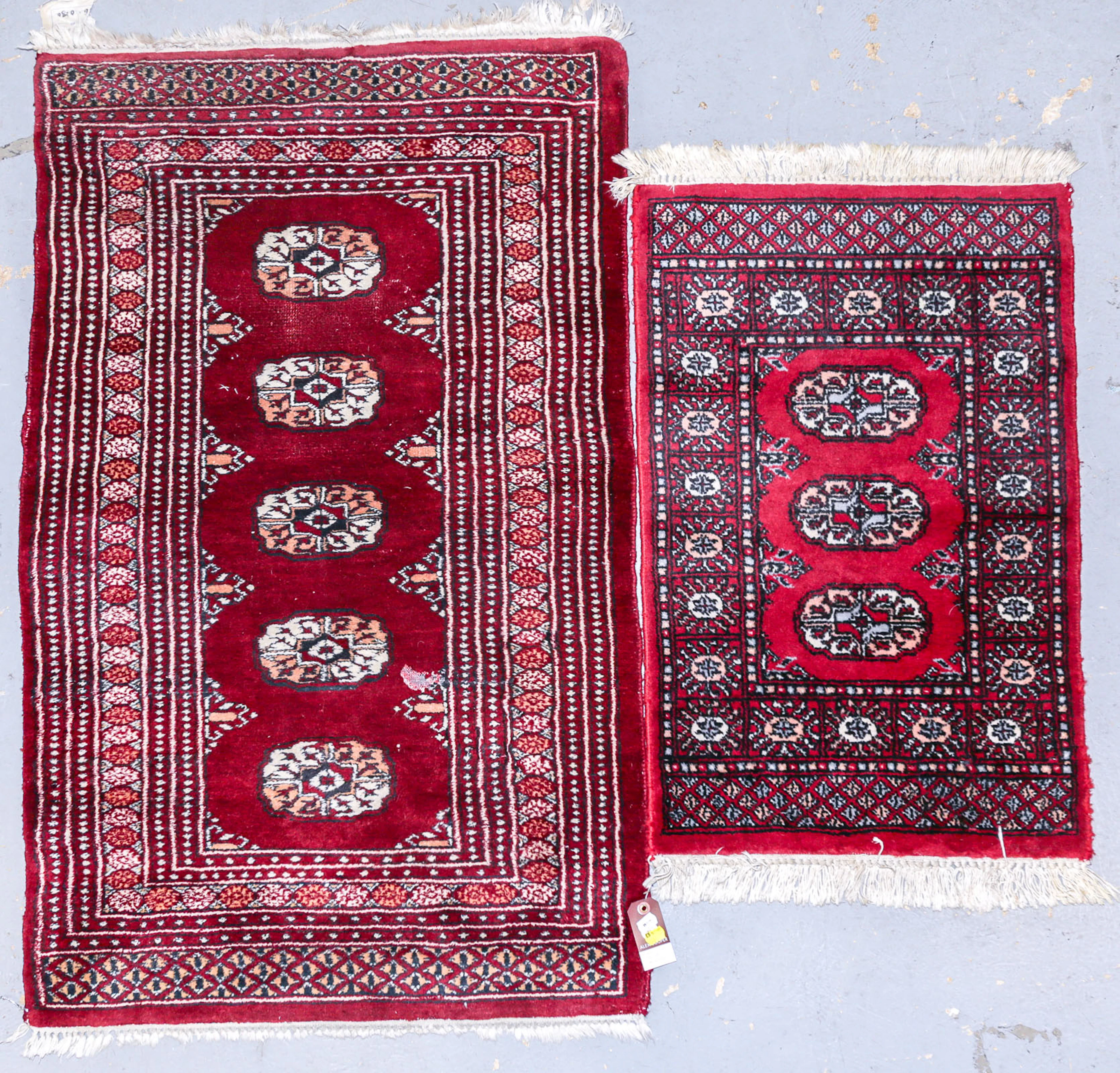 Two Bokhara Pattern Rugs