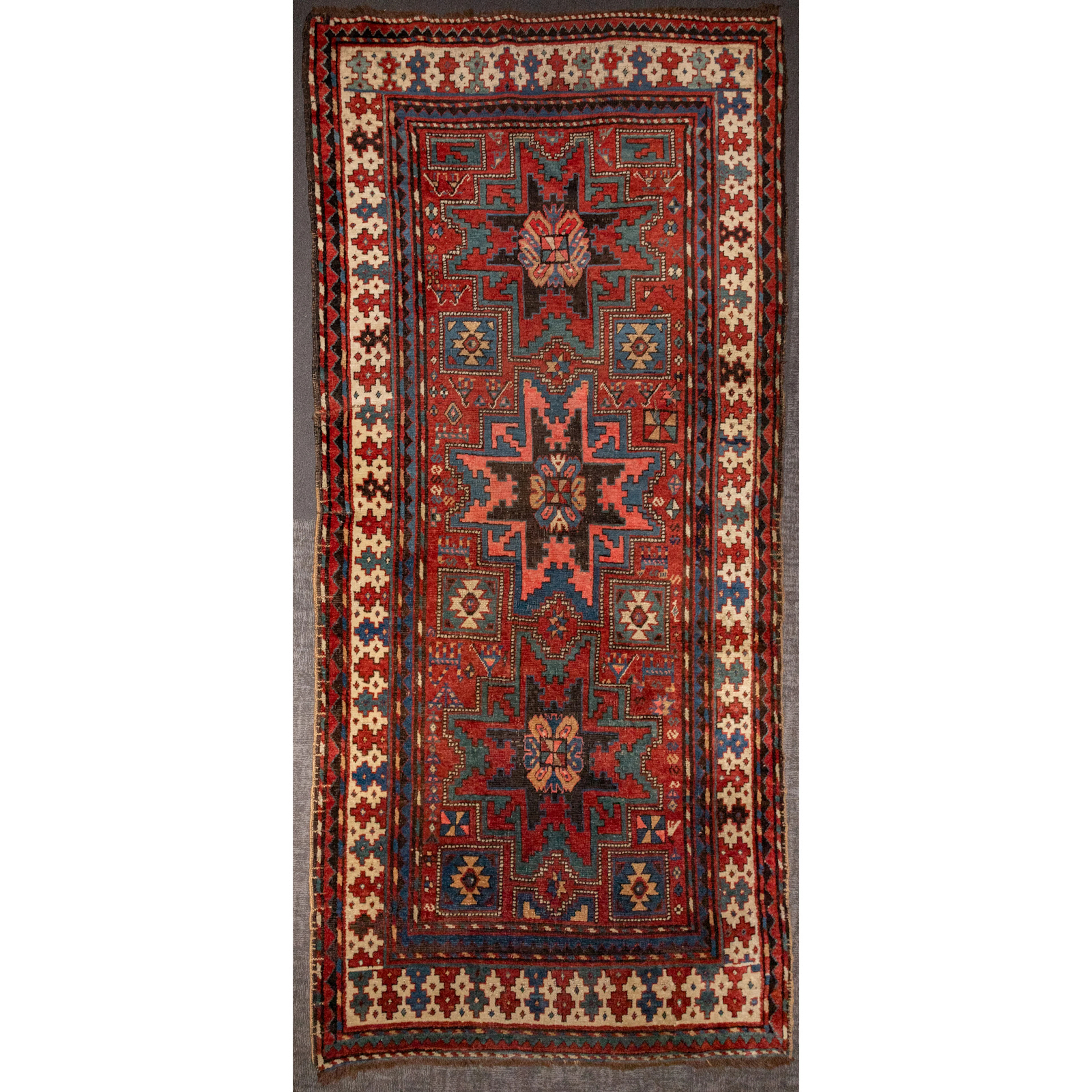 Semi-Antique Kazak Rug, Caucasus, 3.9 x 7.9