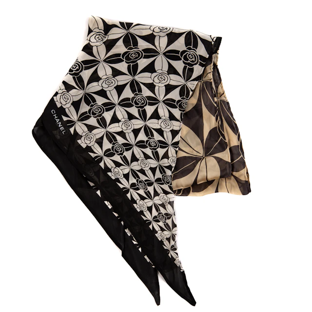 A Vintage Chanel Silk Scarf