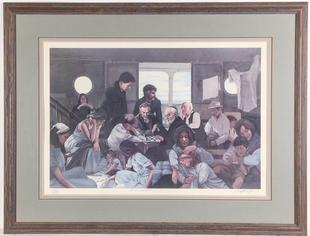 Paul MacWilliams. "The Immigrants," lithograph