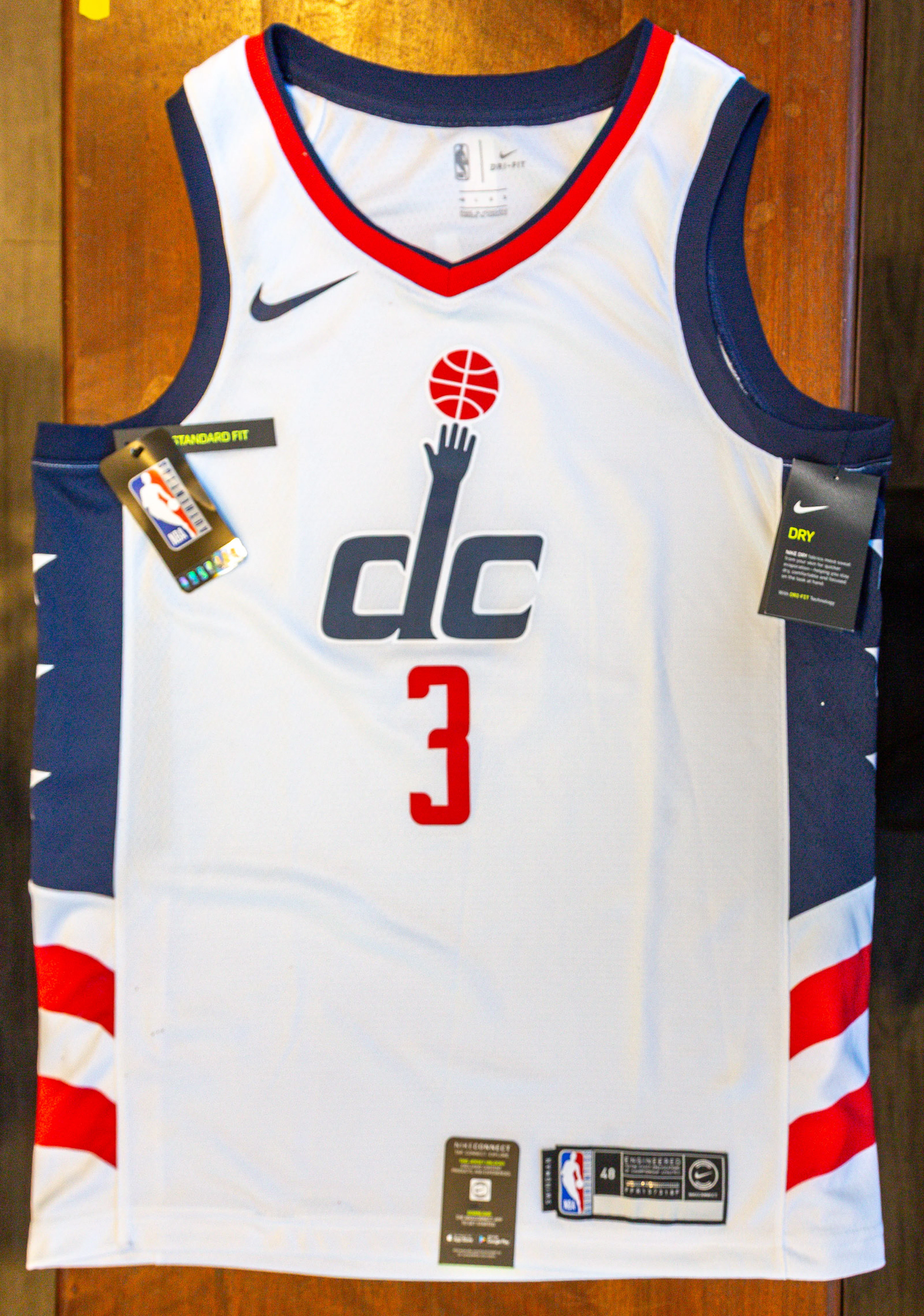 A Bradley "Big Panda" Signed Basketball Jersey