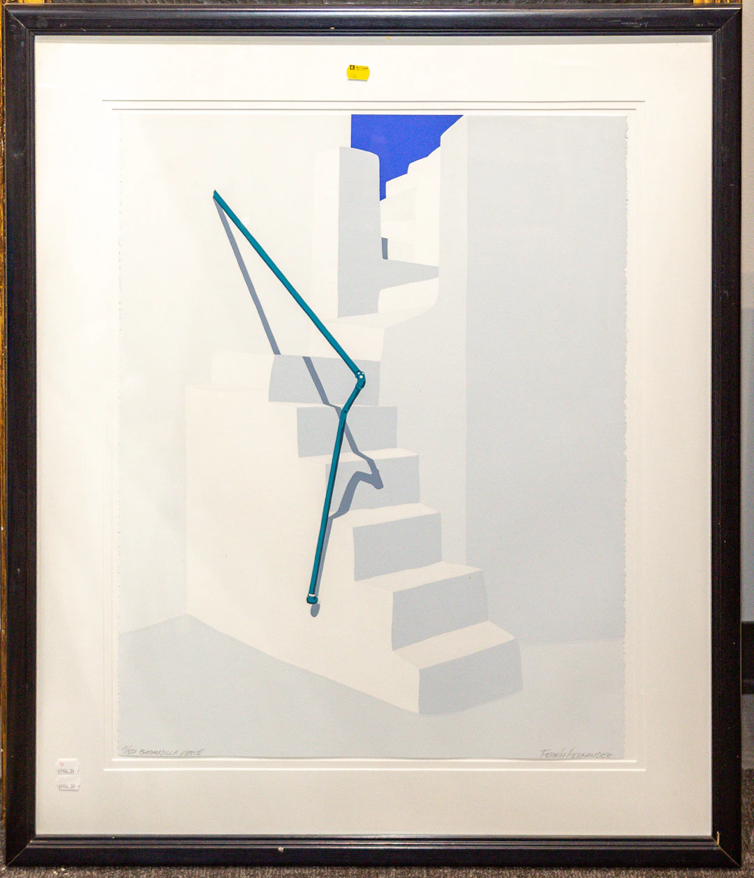 Fermin Hernandez. "Barandilla Verde," serigraph