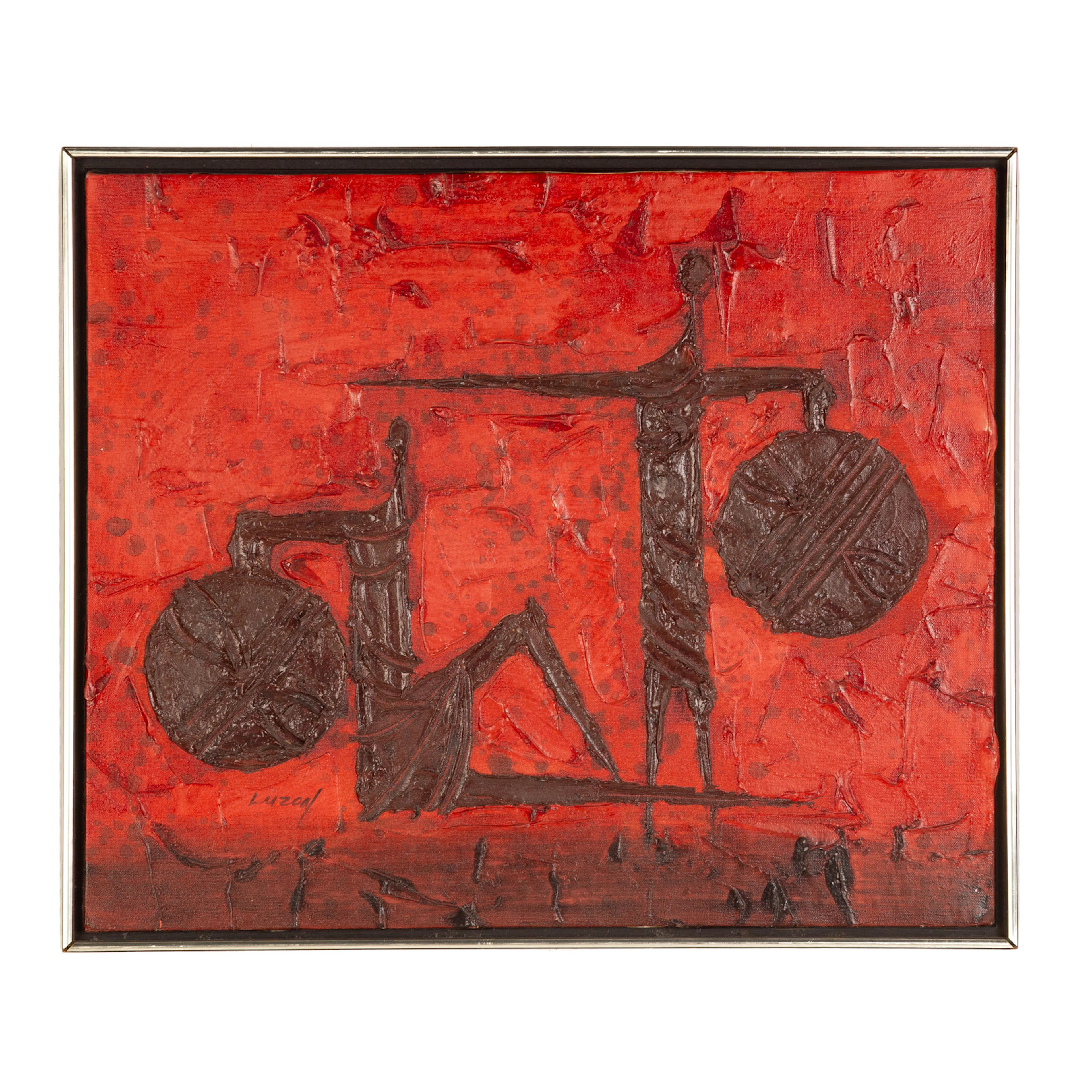 Luzon. Figural Abstract, mixed media