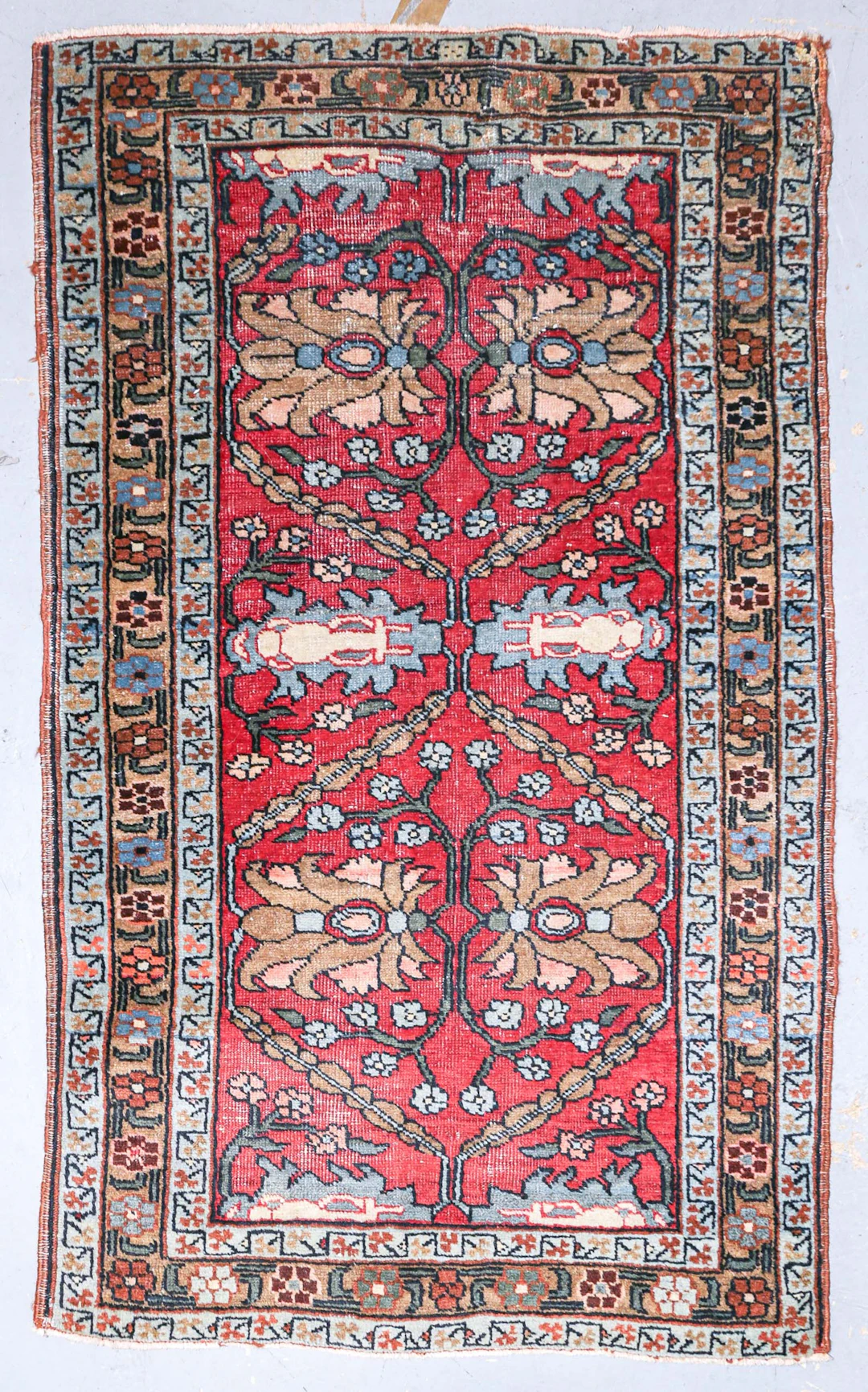 An Antique Mahal Runner, 2.11 x 4.10