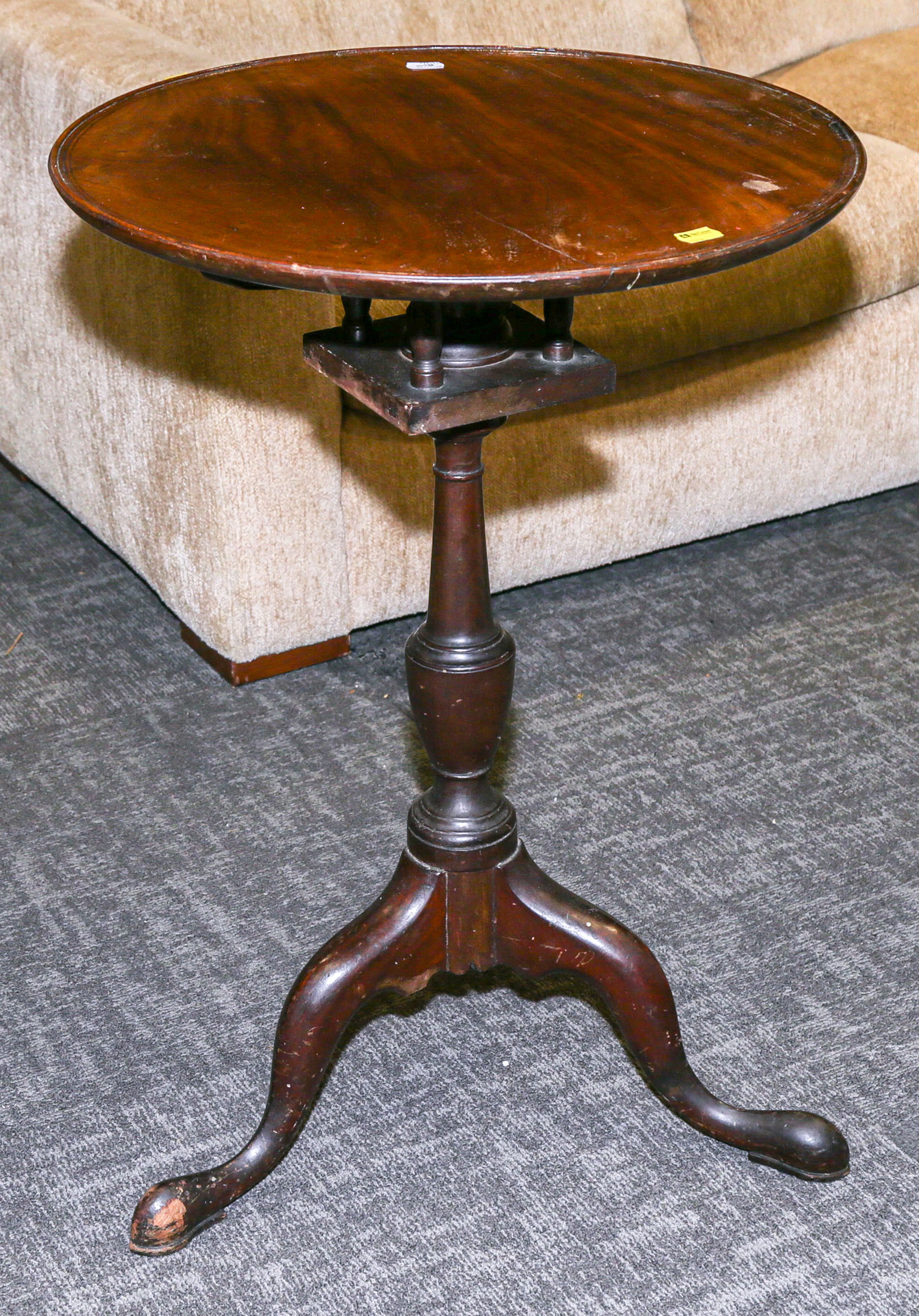 A Georgian Mahogany Tilt-Top Stand