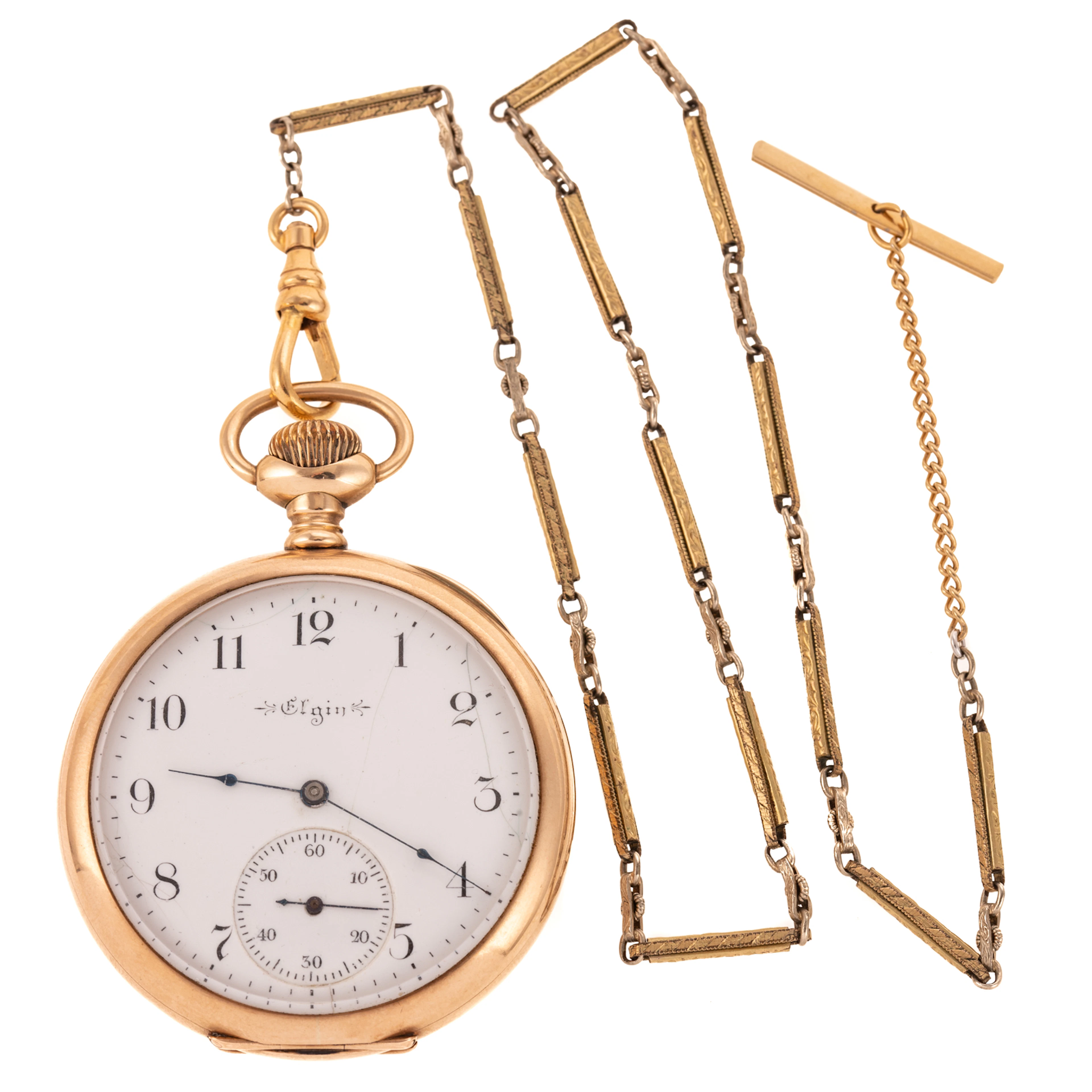An Early 20th Century Elgin Pocket Watch in 14K