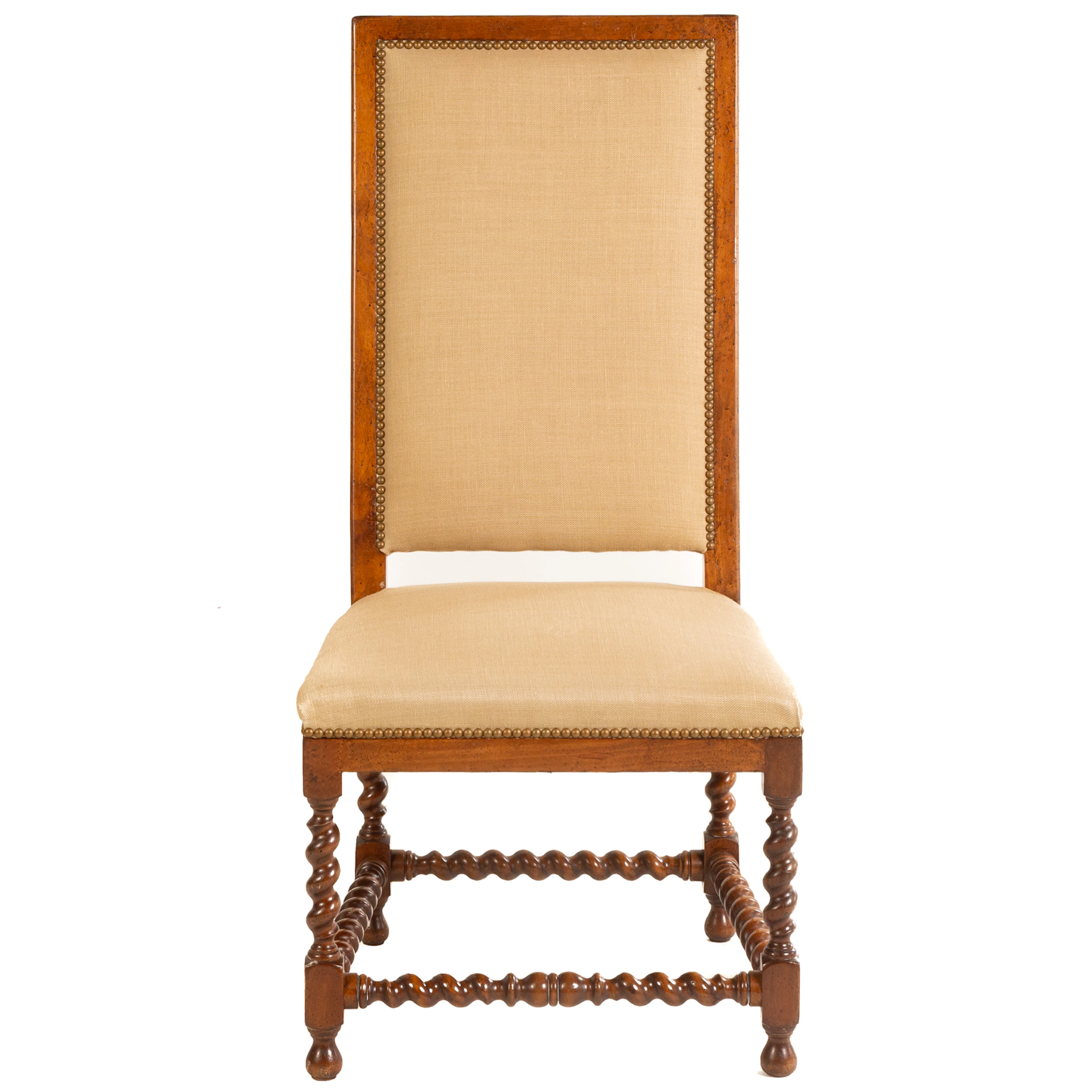 Jacobean Style Fruitwood Side Chair