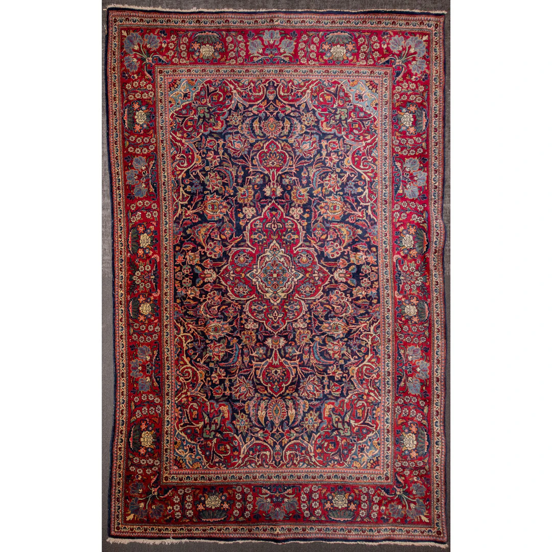 Antique Kashan Rug, Persia, 4.3 x 6.7