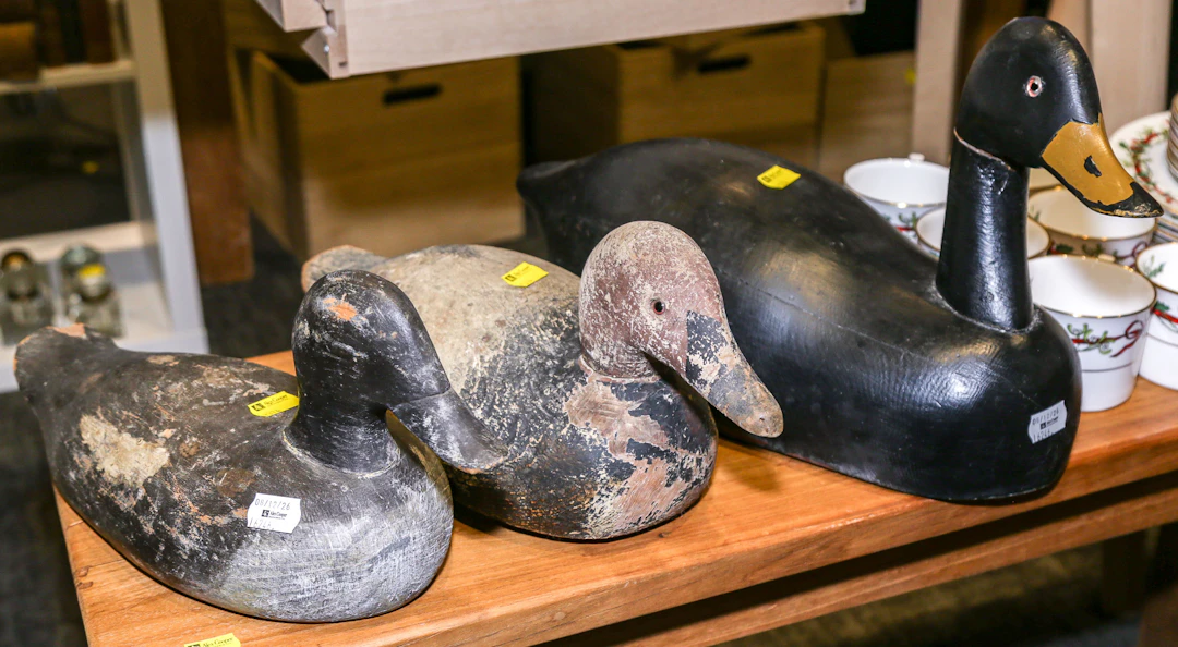 Three Working Wildfowl Hunting Decoys