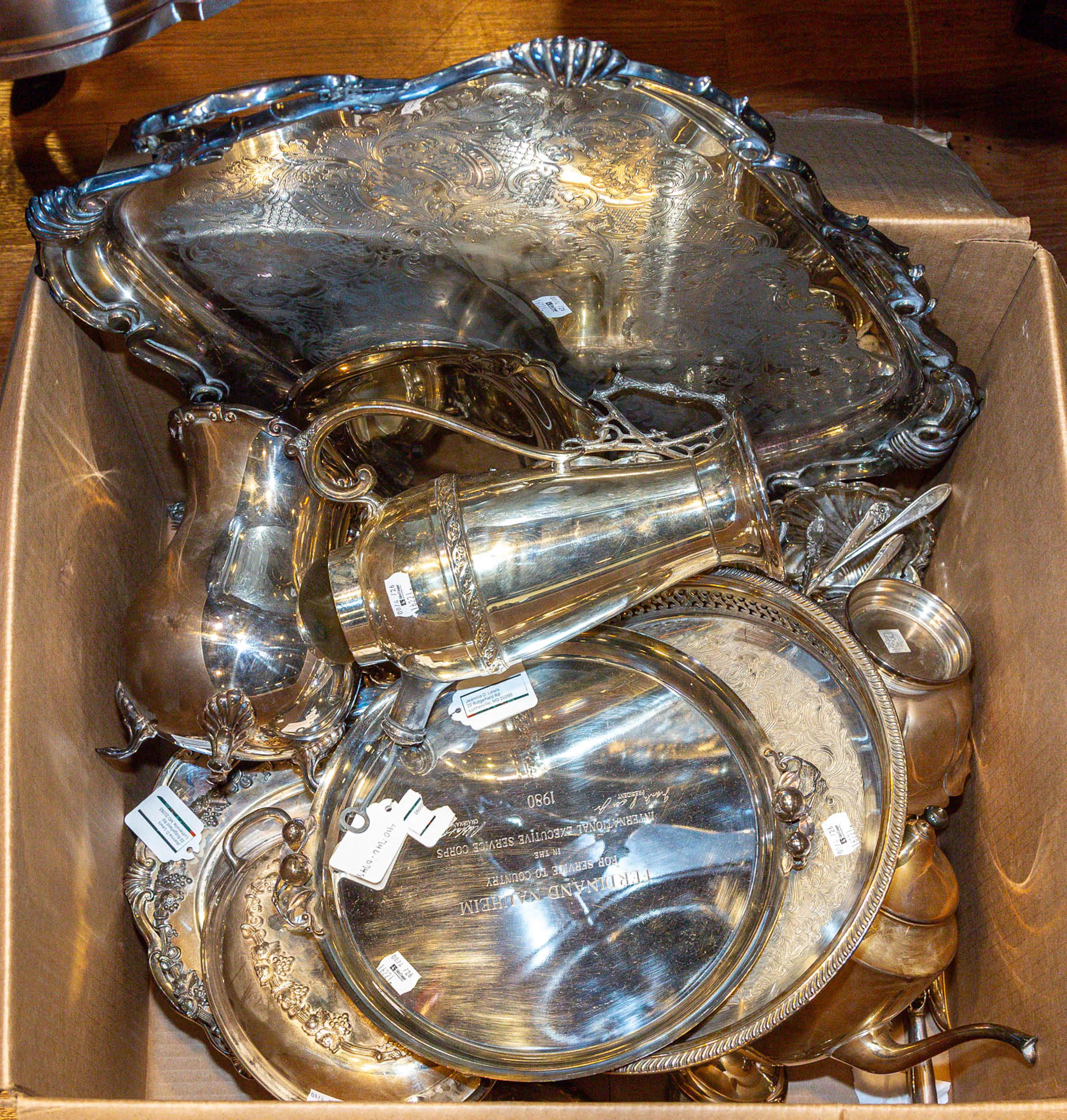 An Assortment of Silver-Platedware