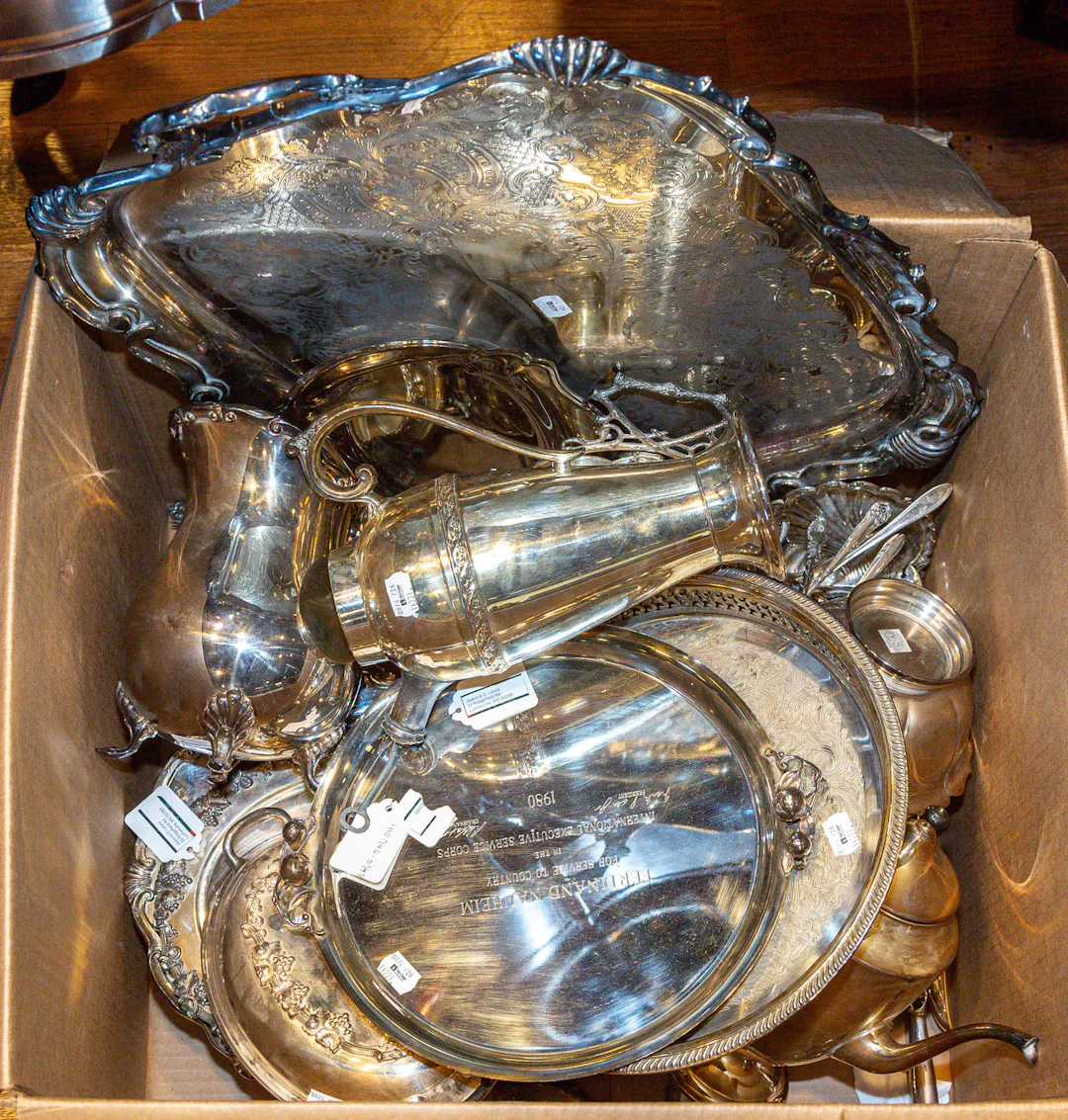 An Assortment of Silver-Platedware