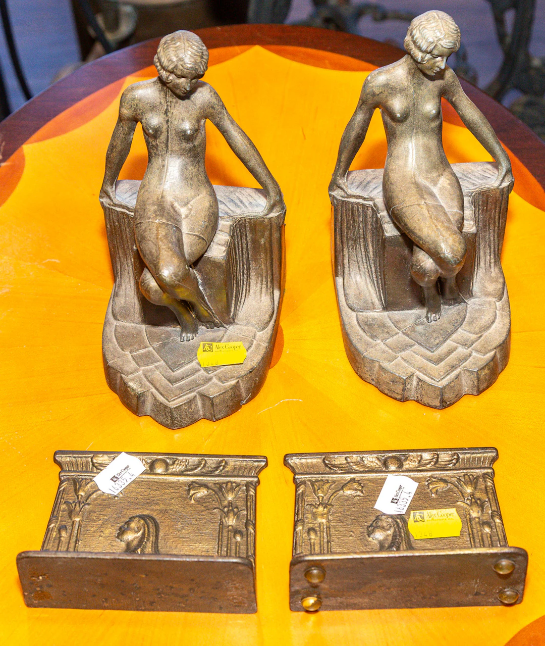 Two Pairs of Art Deco Bookends