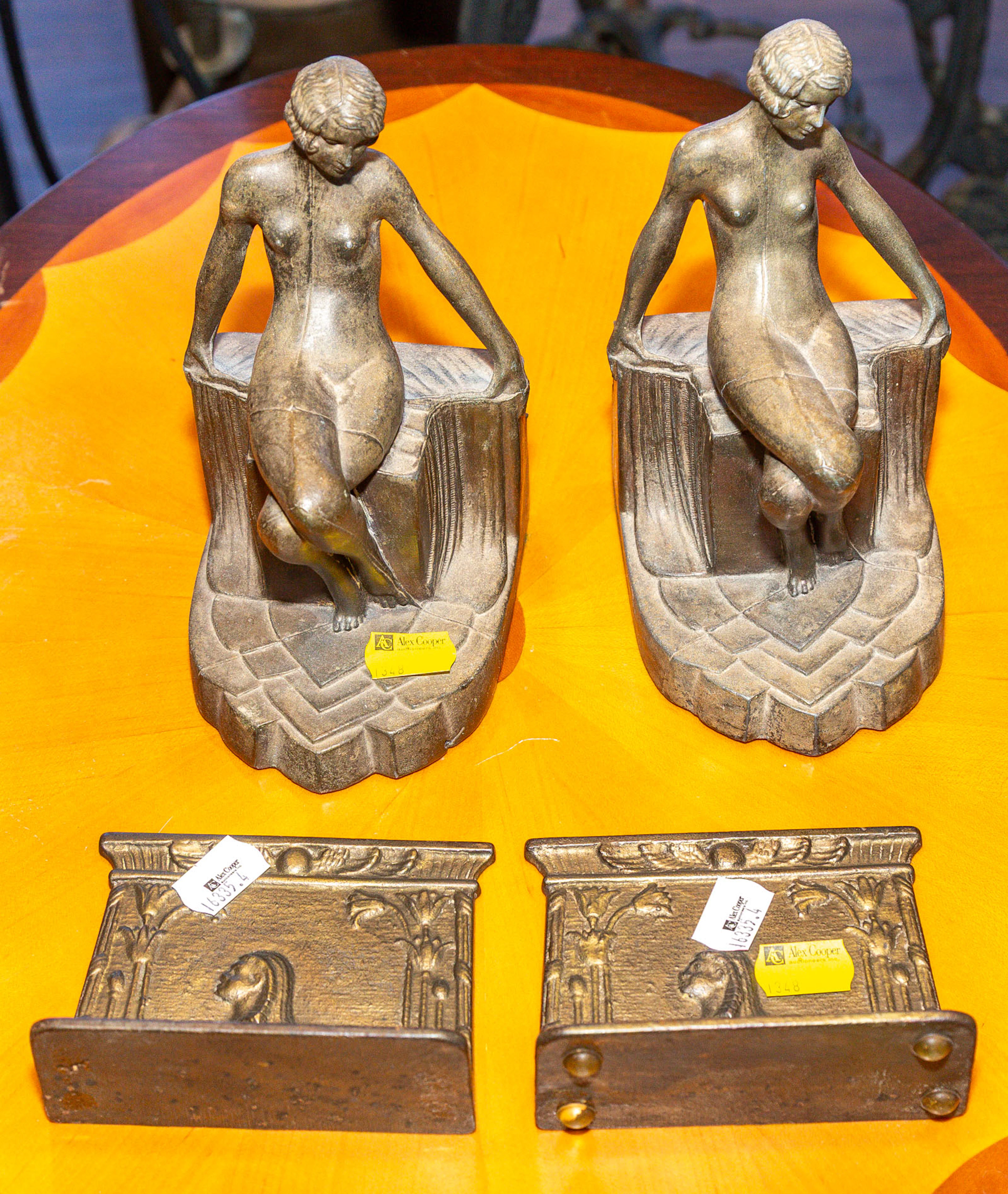 Two Pairs of Art Deco Bookends